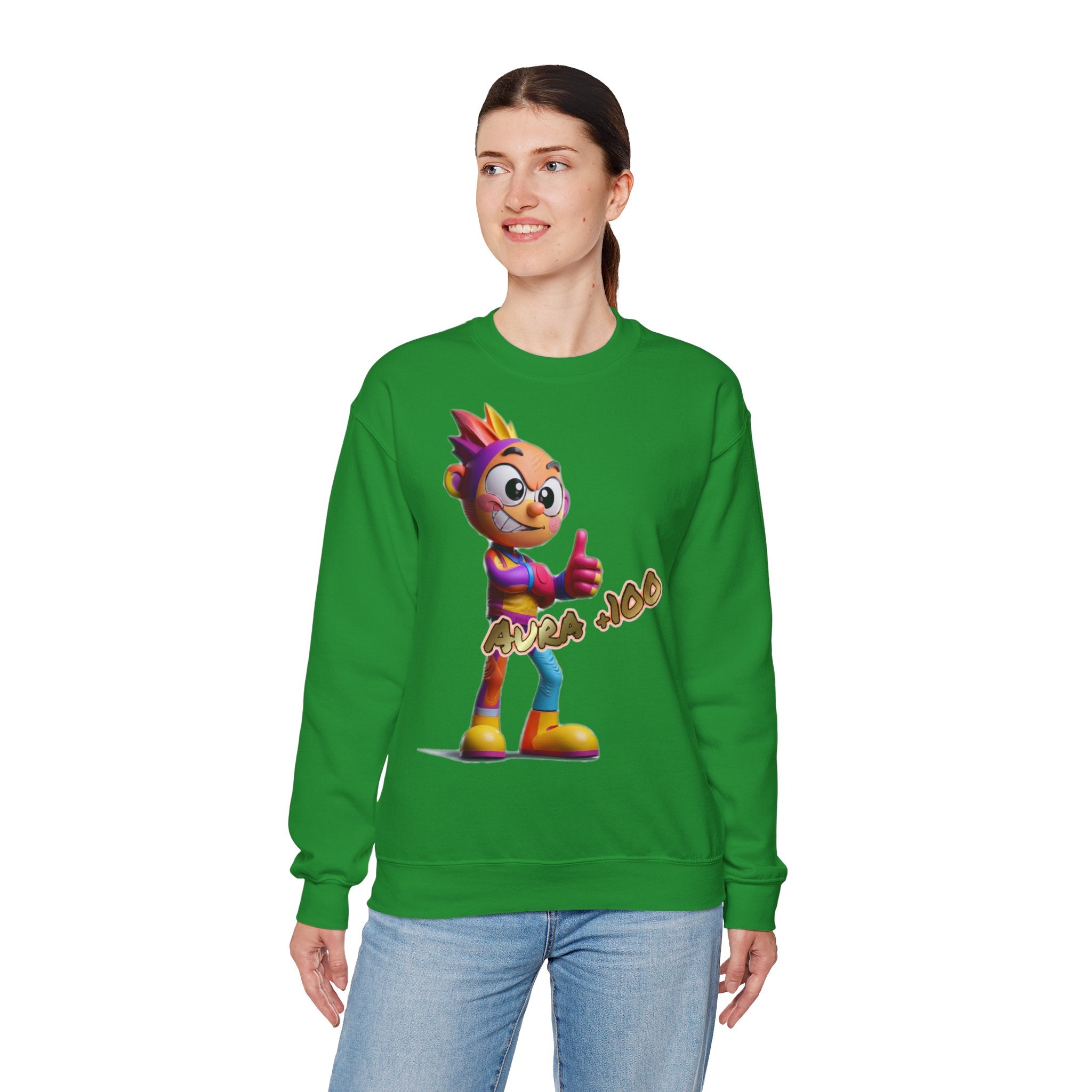Sweatshirt „Aura +100“ | Humor | Phönix-Potsdam®