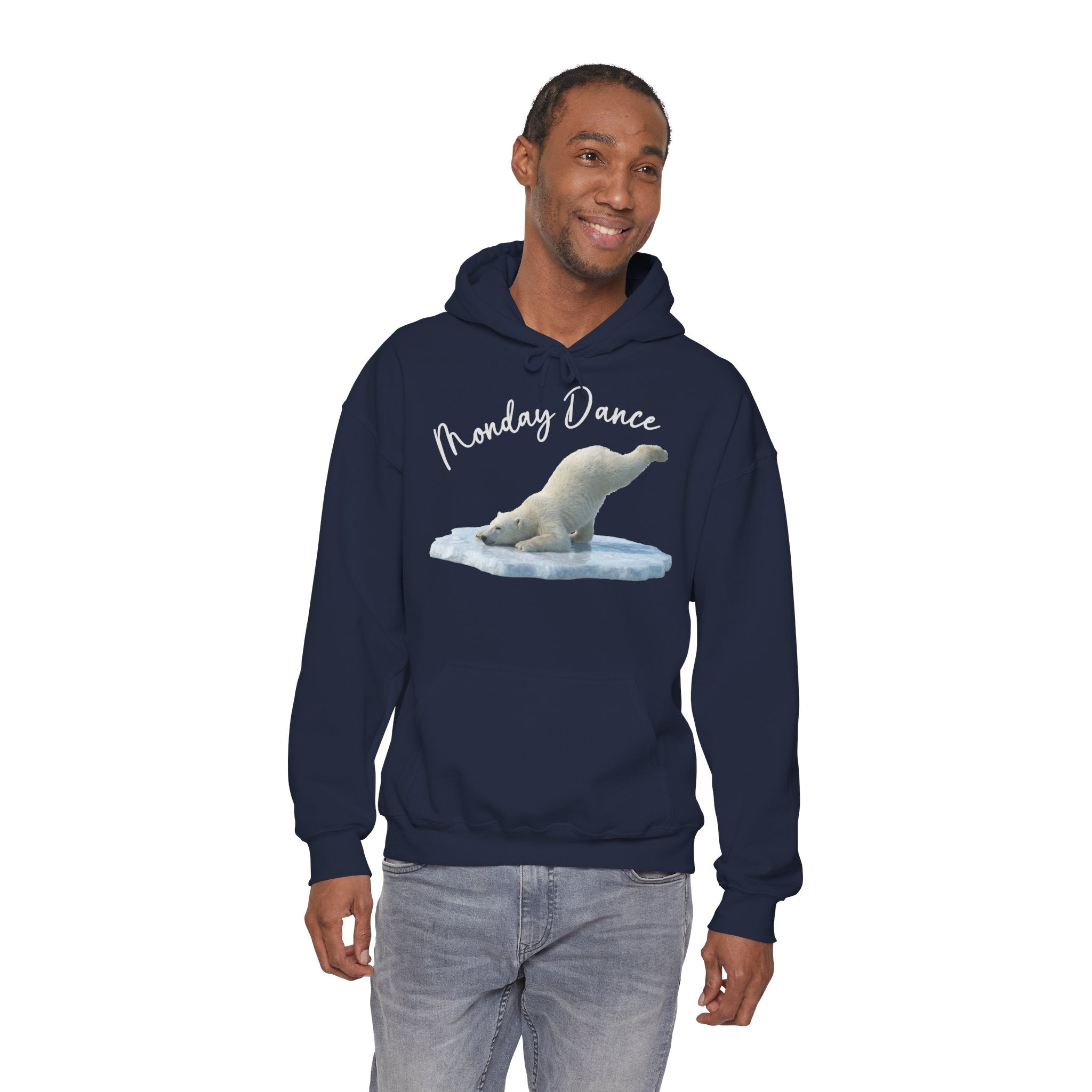 Eisbär „Monday Dance" Hoodie | Karikatur | Phönix-Potsdam®