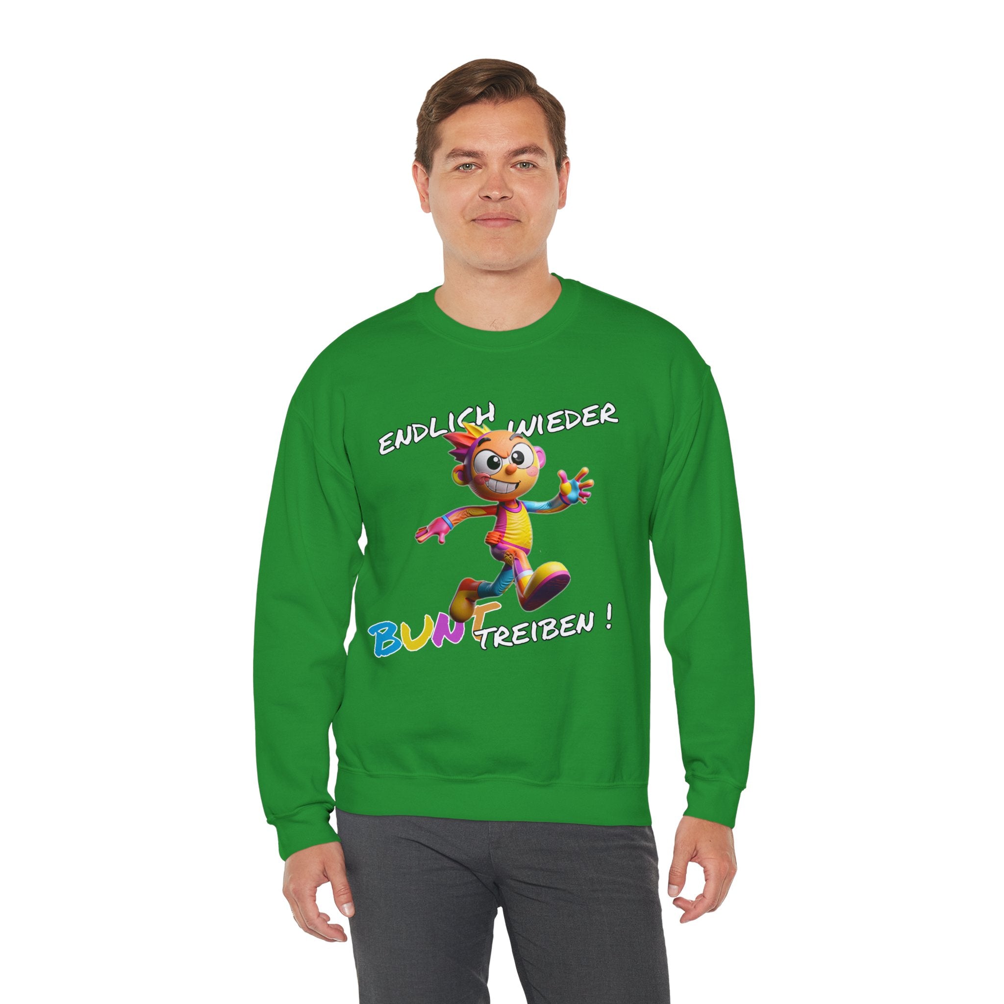 Sweatshirt „Endlich wieder BUNT treiben!“ | Humor | Phönix-Potsdam®