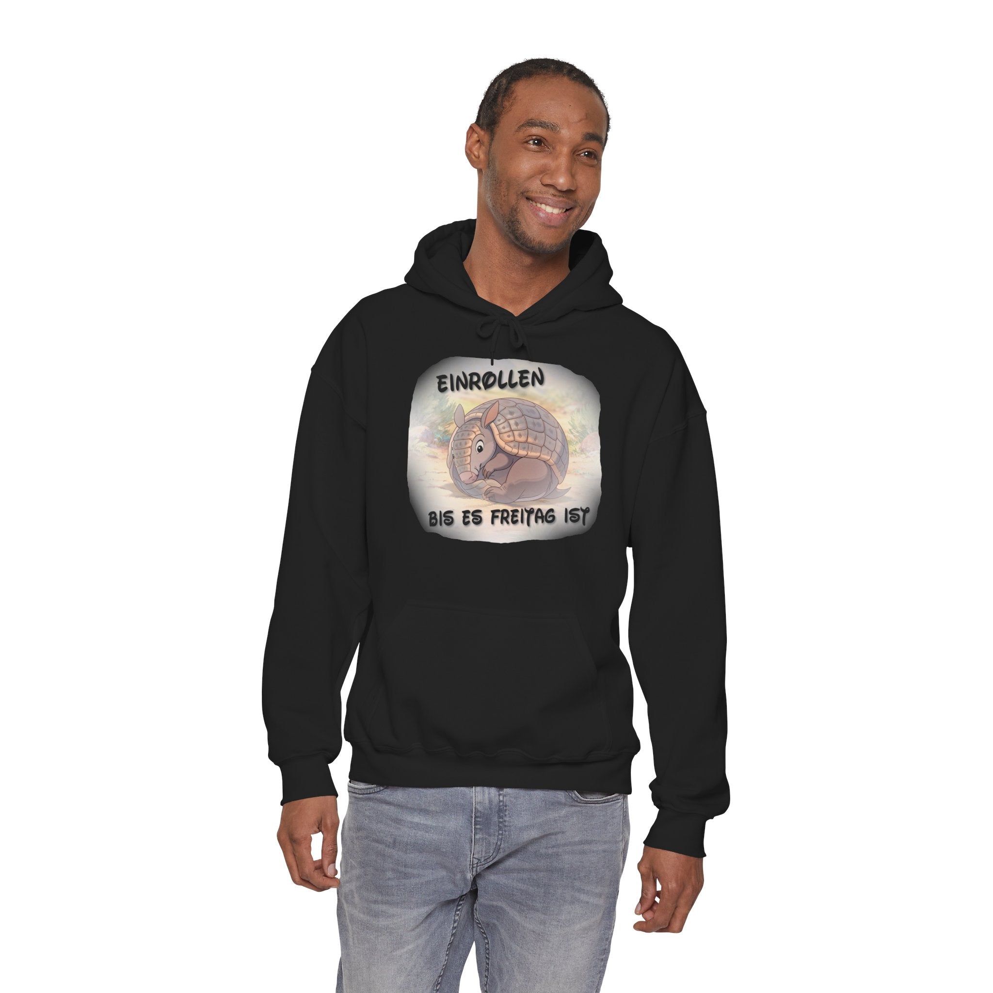 Gürteltier „Einrollen bis es Freitag ist“ Hoodie | Phönix-Potsdam®