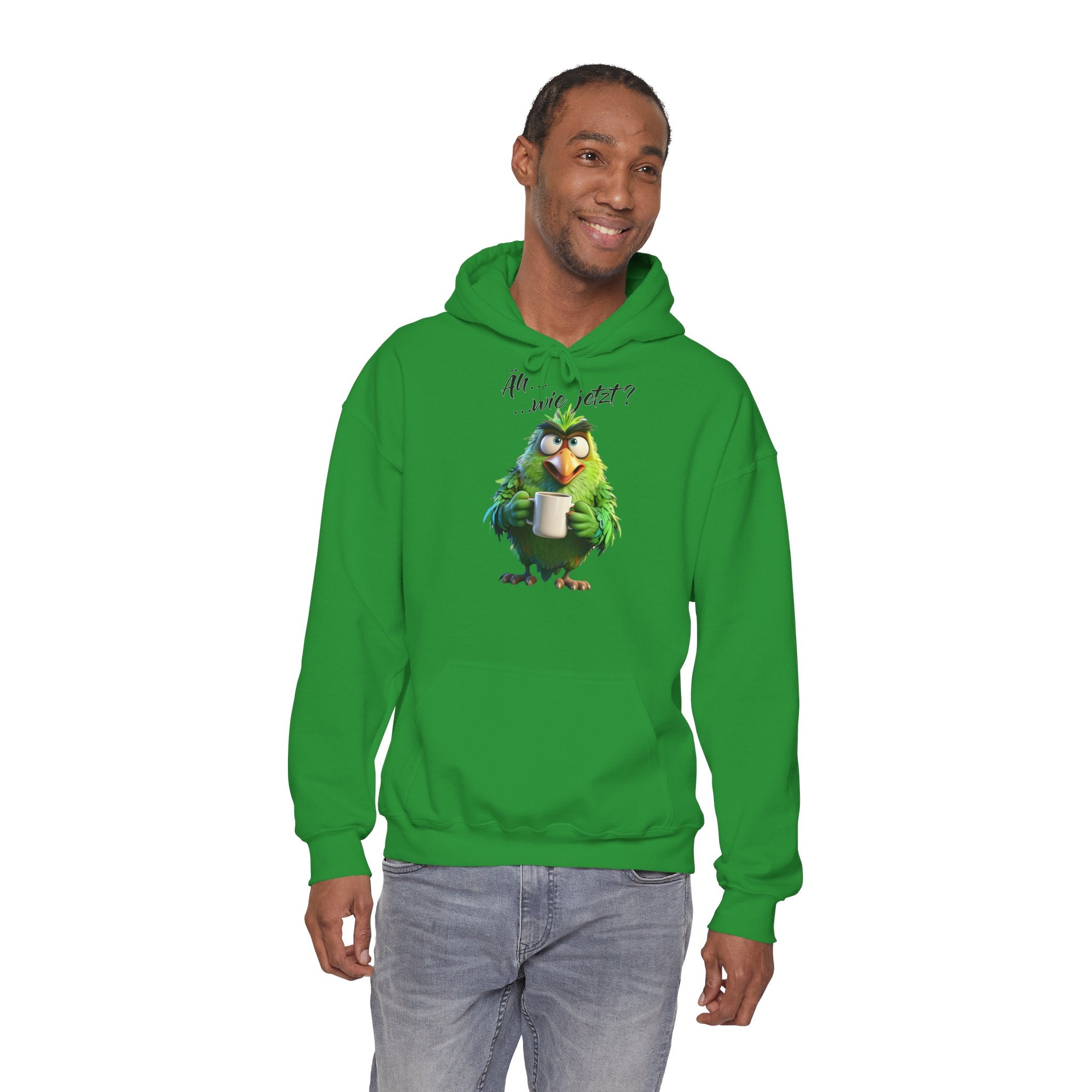 Papagei „Äh...wie jetzt?“ Hoodie | Humor | Phönix-Potsdam®