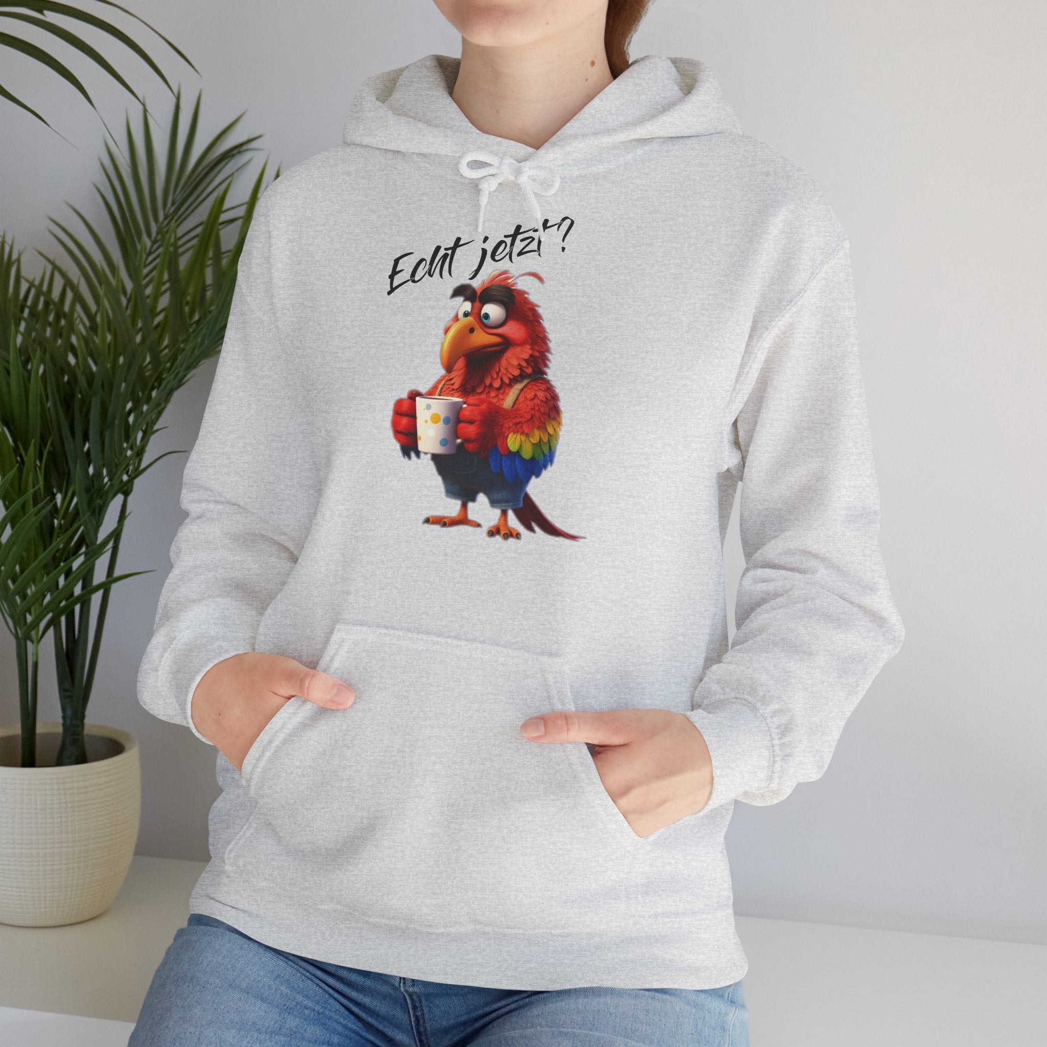 Papagei „Echt jetzt?“ Hoodie | Humor | Phönix-Potsdam®