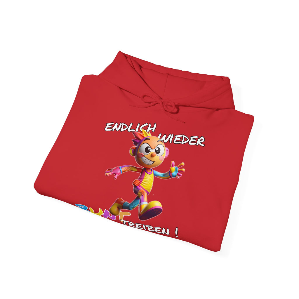 Hoodie „Endlich wieder BUNT treiben!“ | Humor | Phönix-Potsdam®