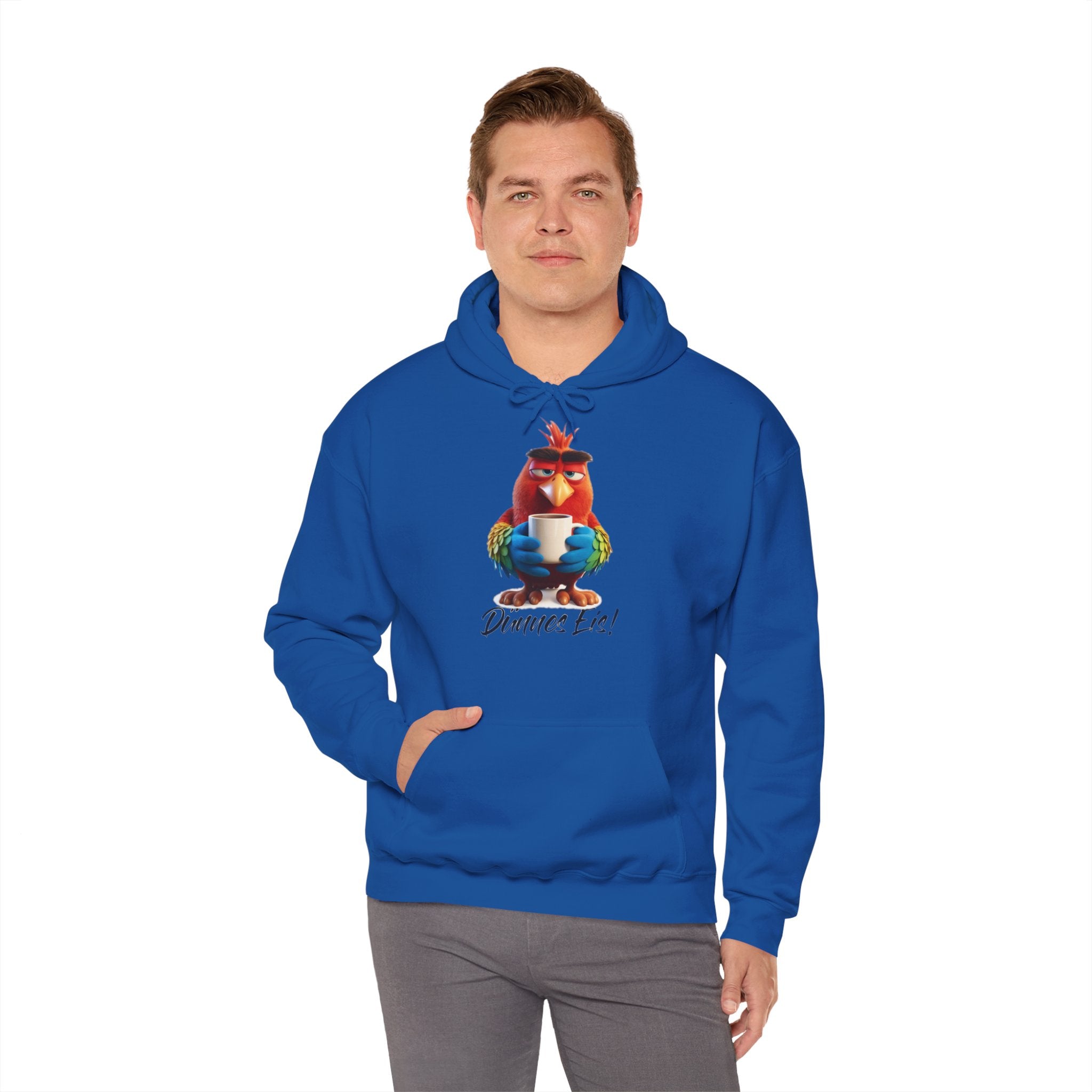 Papagei „Dünnes Eis!“ Hoodie | Humor | Phönix-Potsdam®