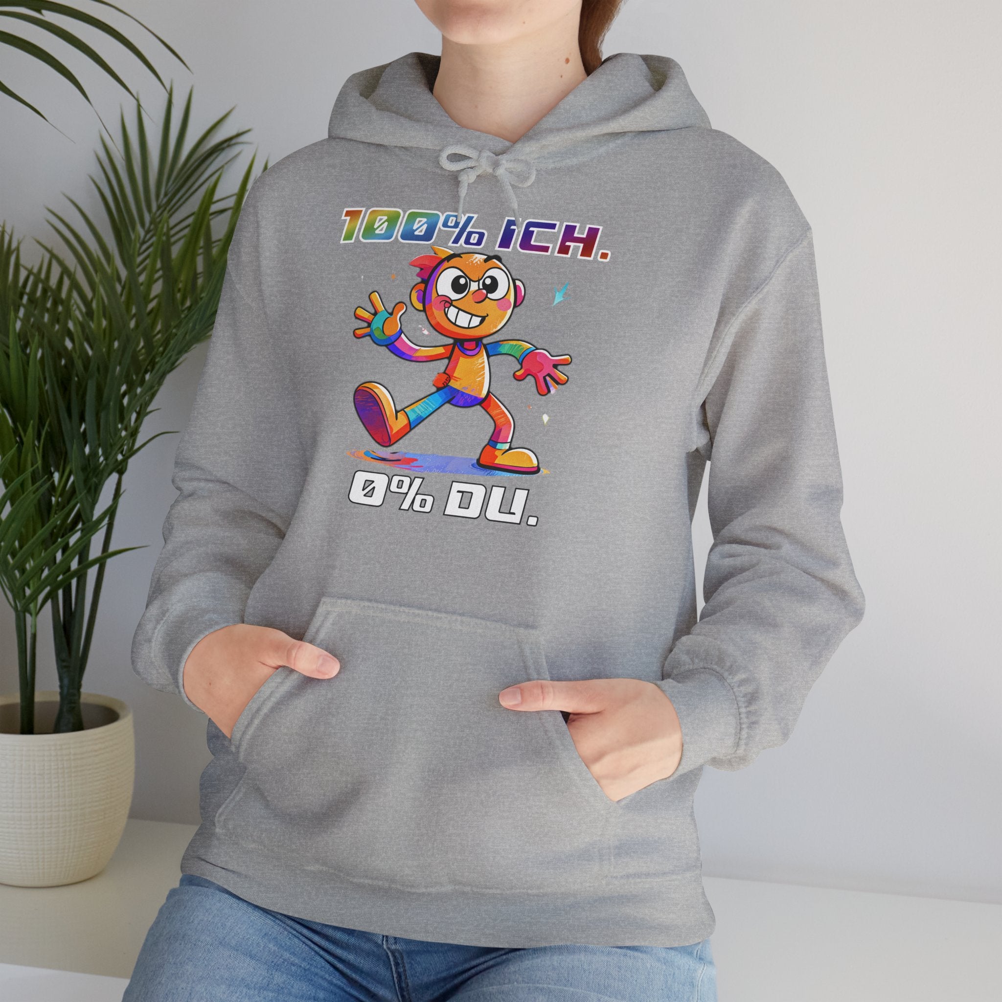 Hoodie „100 % ICH – 0 % DU“ | Humor | Phönix-Potsdam®