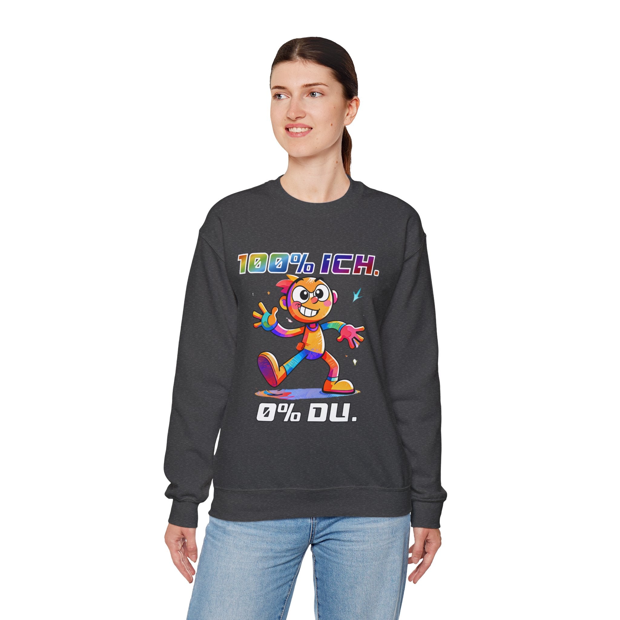 Sweatshirt „100 % ICH – 0 % DU“ | Humor | Phönix-Potsdam®