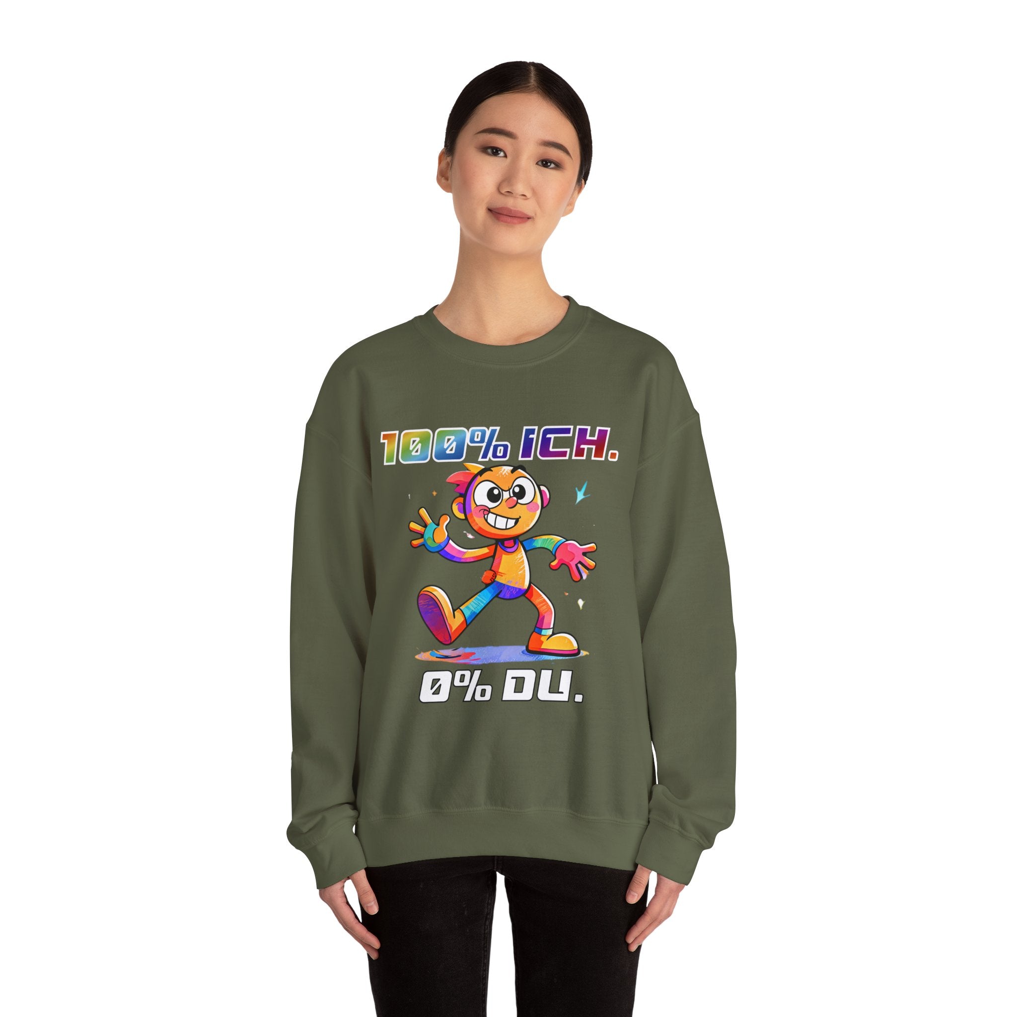 Sweatshirt „100 % ICH – 0 % DU“ | Humor | Phönix-Potsdam®