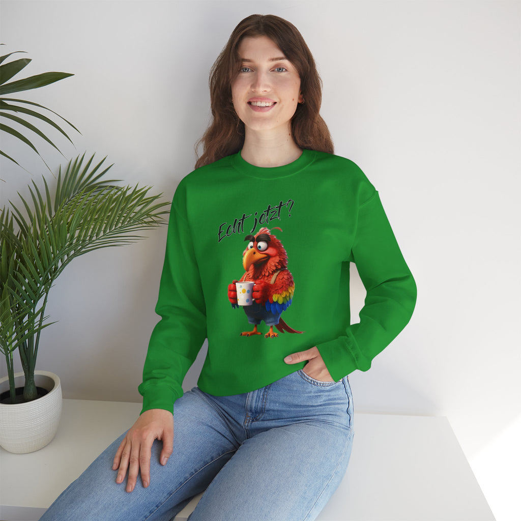 Papagei „Echt jetzt?“ Sweatshirt | Humor | Phönix-Potsdam®