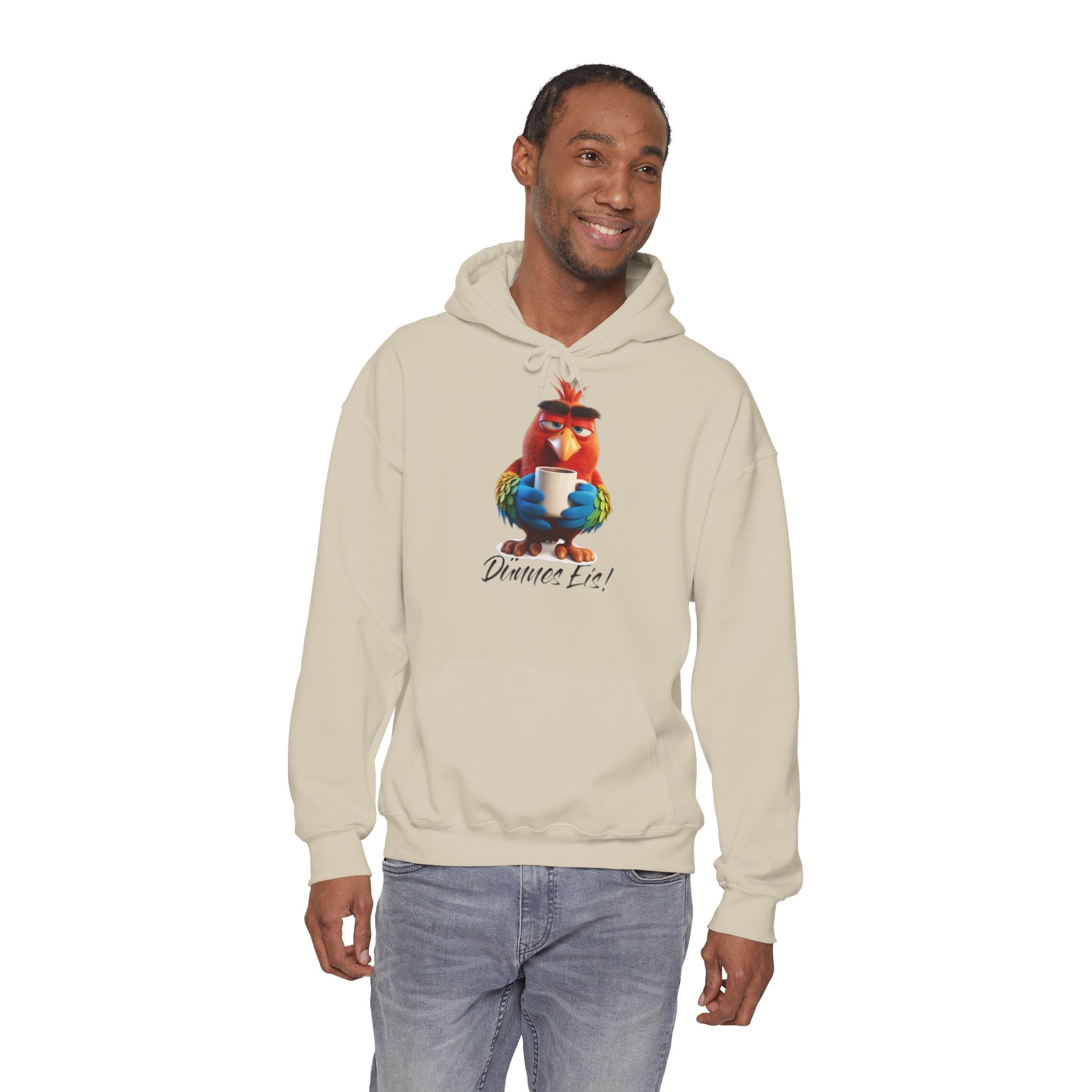 Papagei „Dünnes Eis!“ Hoodie | Humor | Phönix-Potsdam®