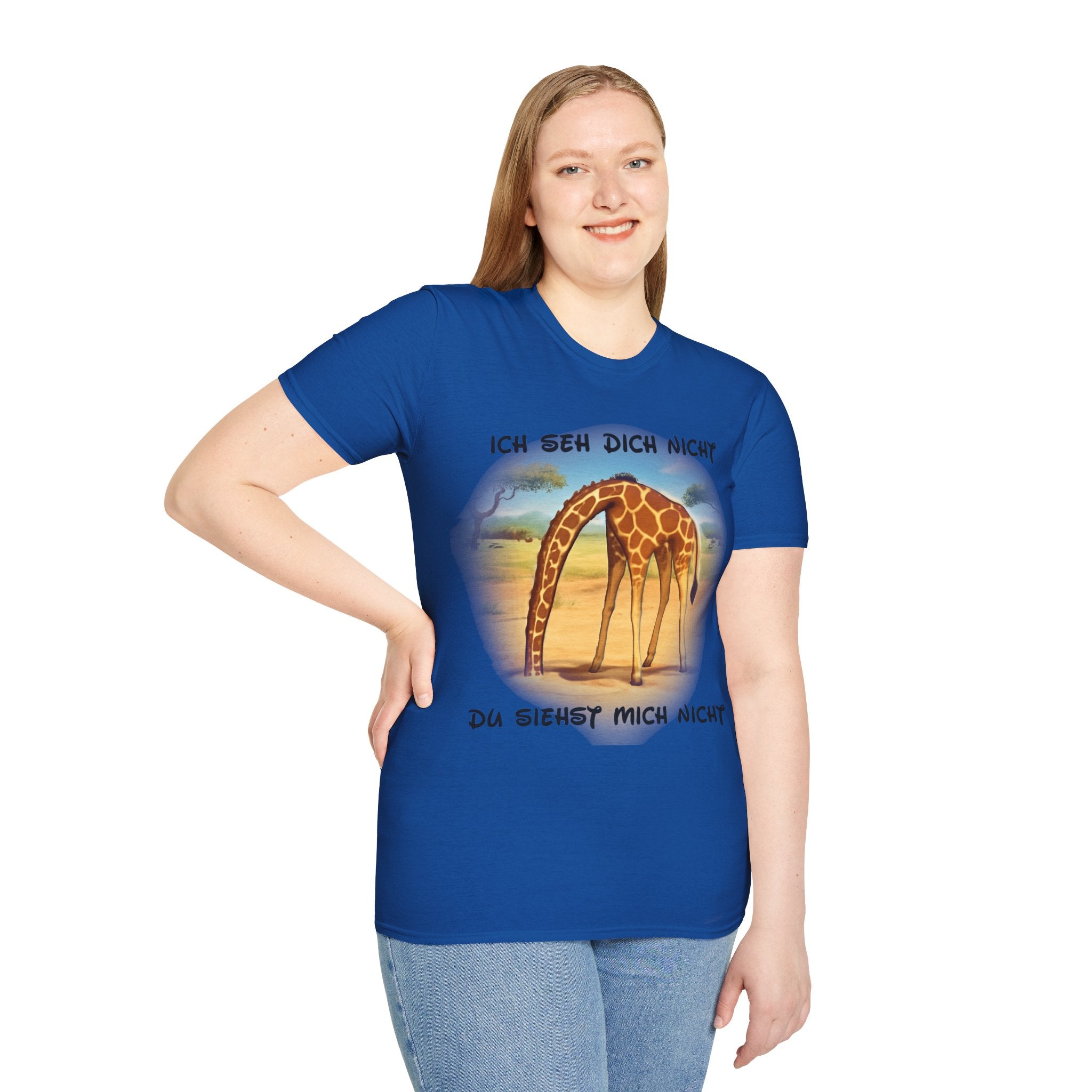 Giraffe „Ich seh dich nicht – Du siehst mich nicht“ T-Shirt | Phönix-Potsdam®