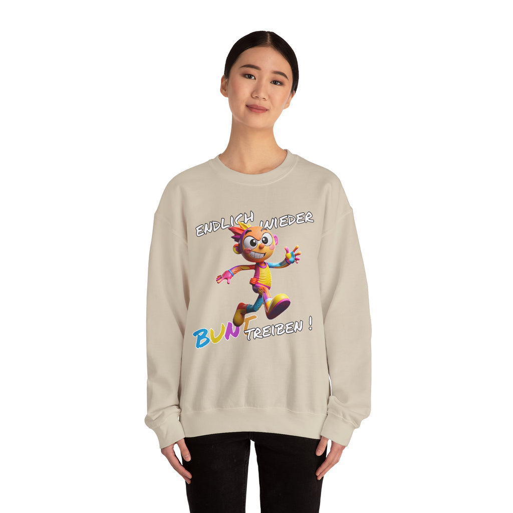 Sweatshirt „Endlich wieder BUNT treiben!“ | Humor | Phönix-Potsdam®