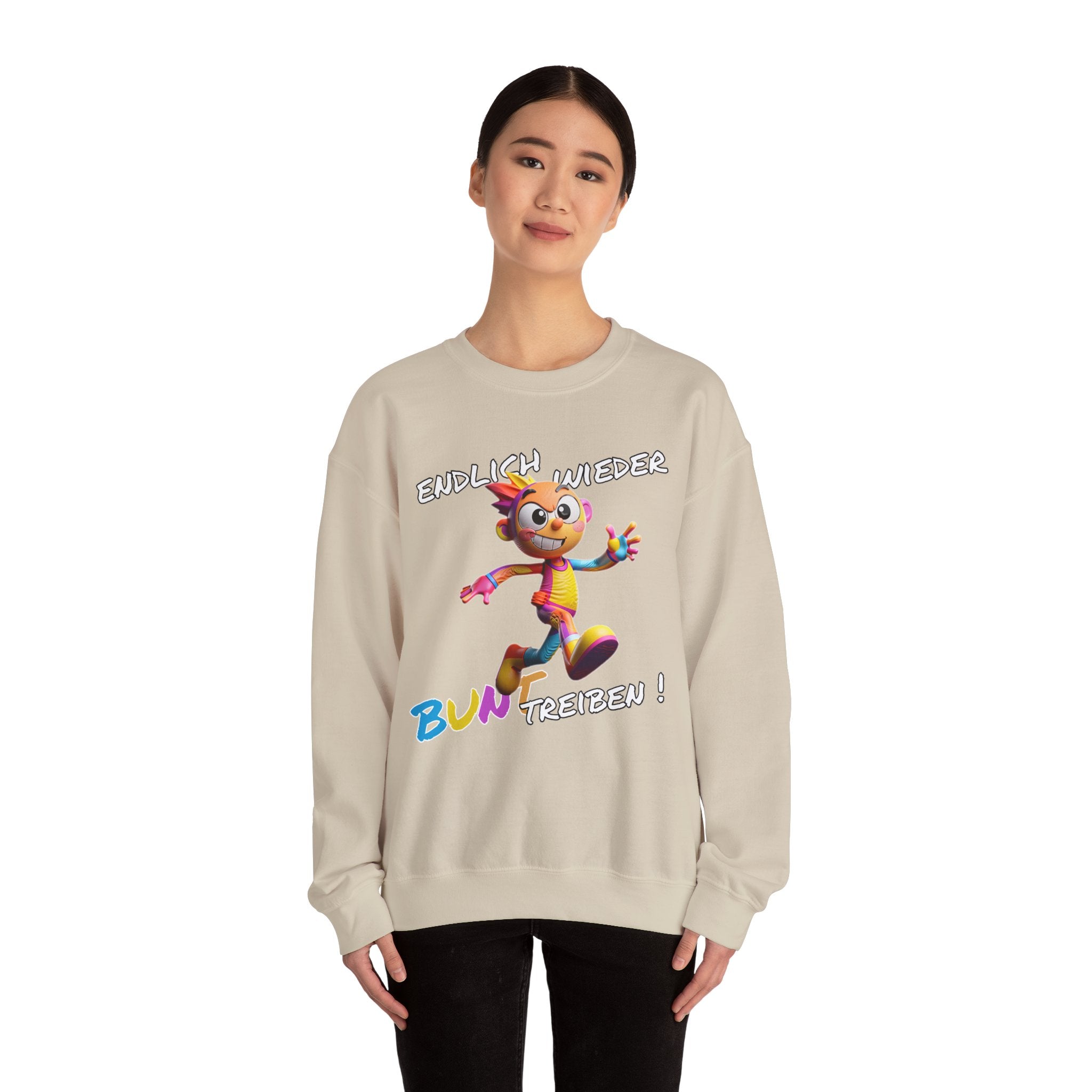 Sweatshirt „Endlich wieder BUNT treiben!“ | Humor | Phönix-Potsdam®