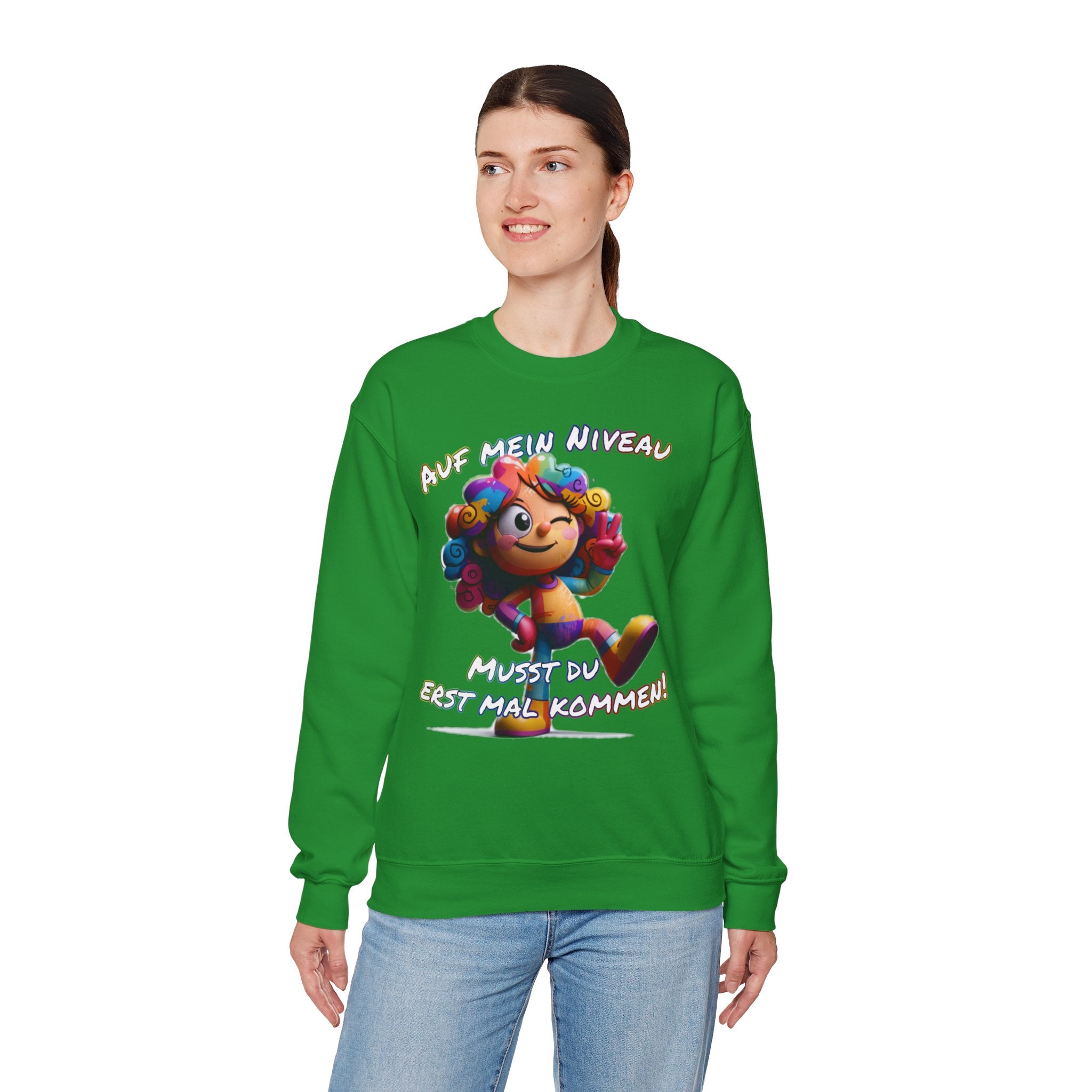 „Auf mein Niveau musst du erst mal kommen!“ Sweatshirt | Humor | Phönix-Potsdam®