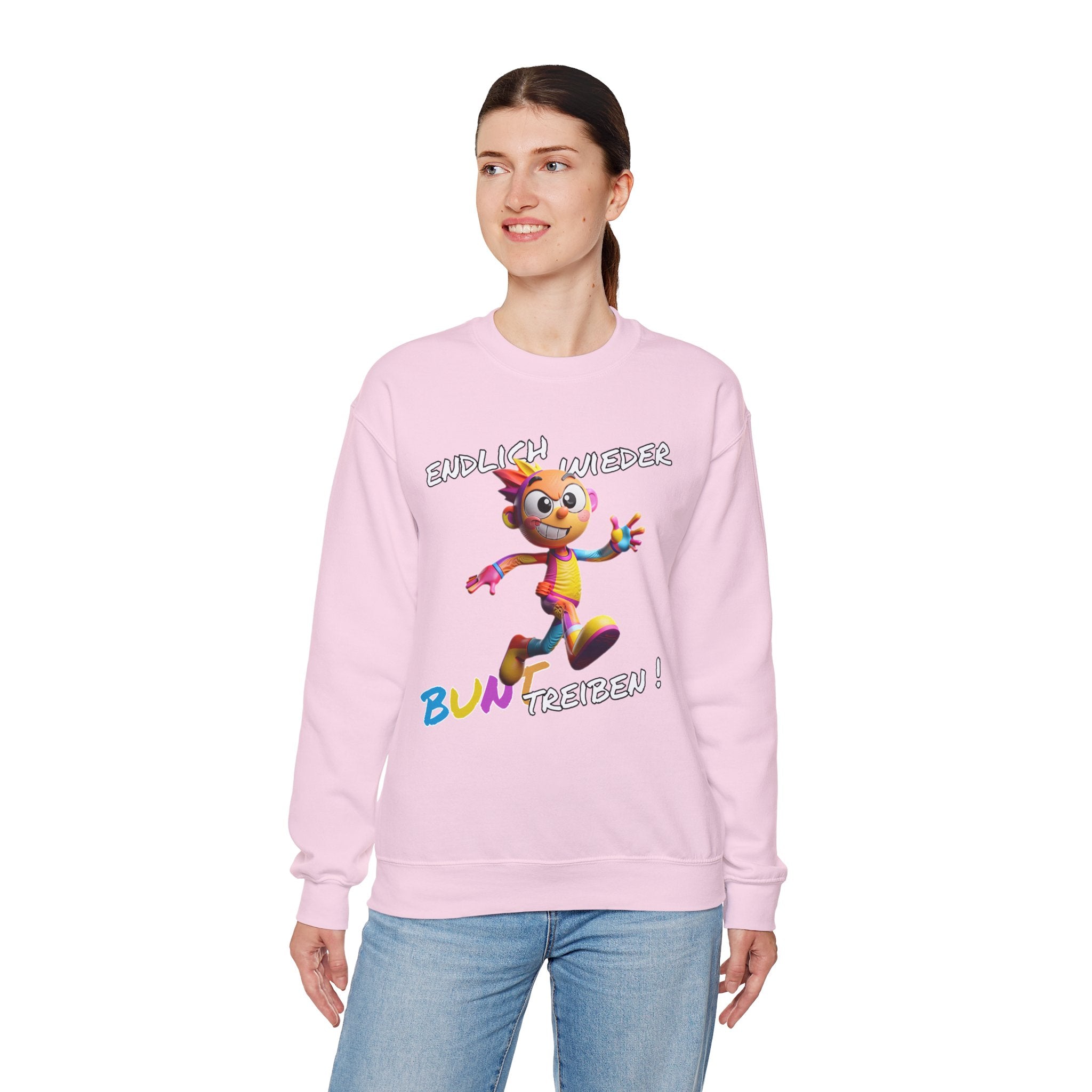 Sweatshirt „Endlich wieder BUNT treiben!“ | Humor | Phönix-Potsdam®