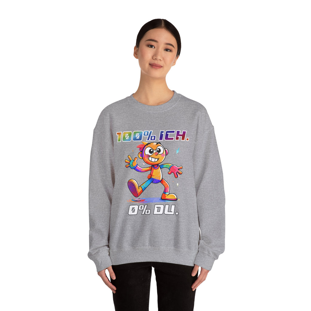 Sweatshirt „100 % ICH – 0 % DU“ | Humor | Phönix-Potsdam®