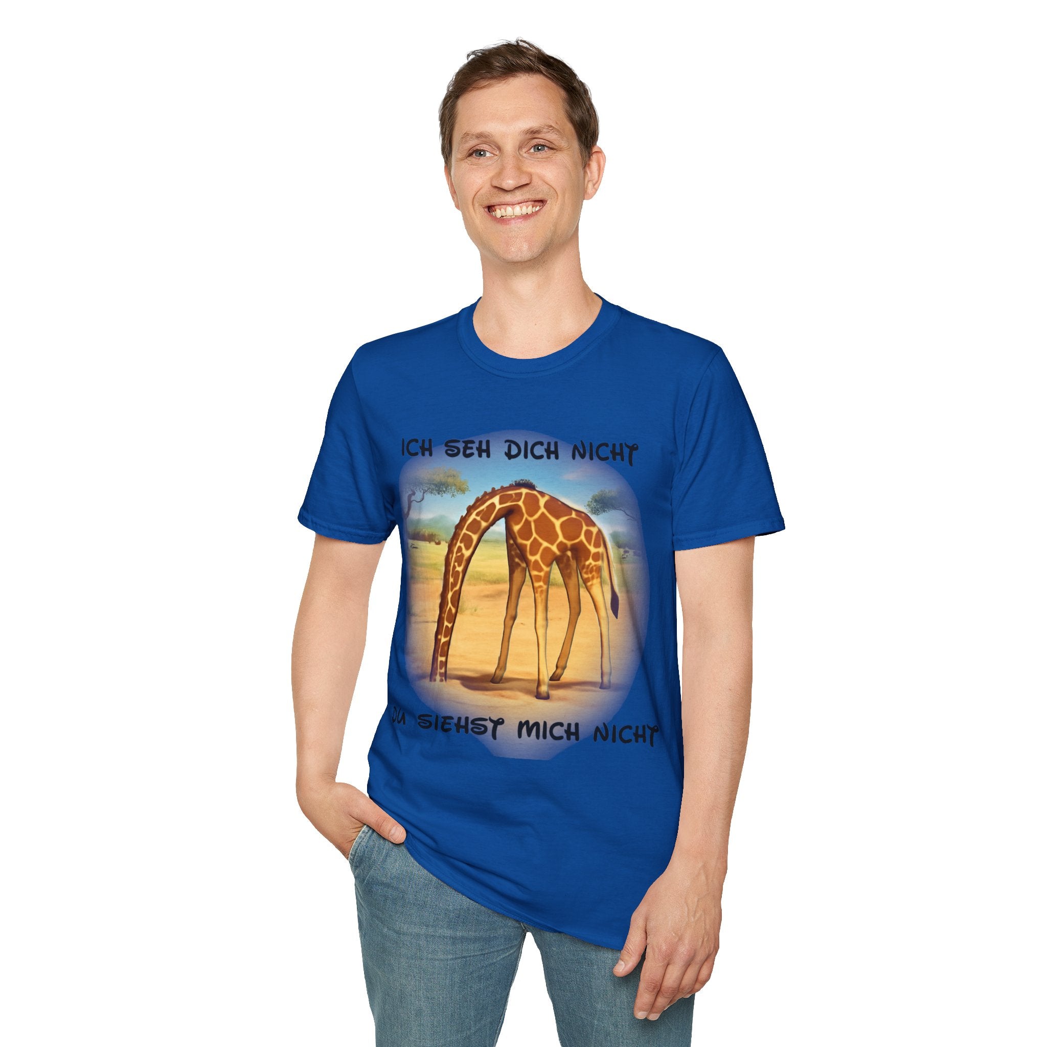Giraffe „Ich seh dich nicht – Du siehst mich nicht“ T-Shirt | Phönix-Potsdam®