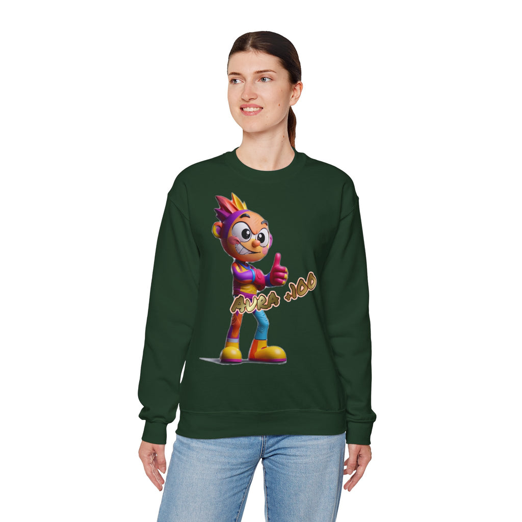Sweatshirt „Aura +100“ | Humor | Phönix-Potsdam®
