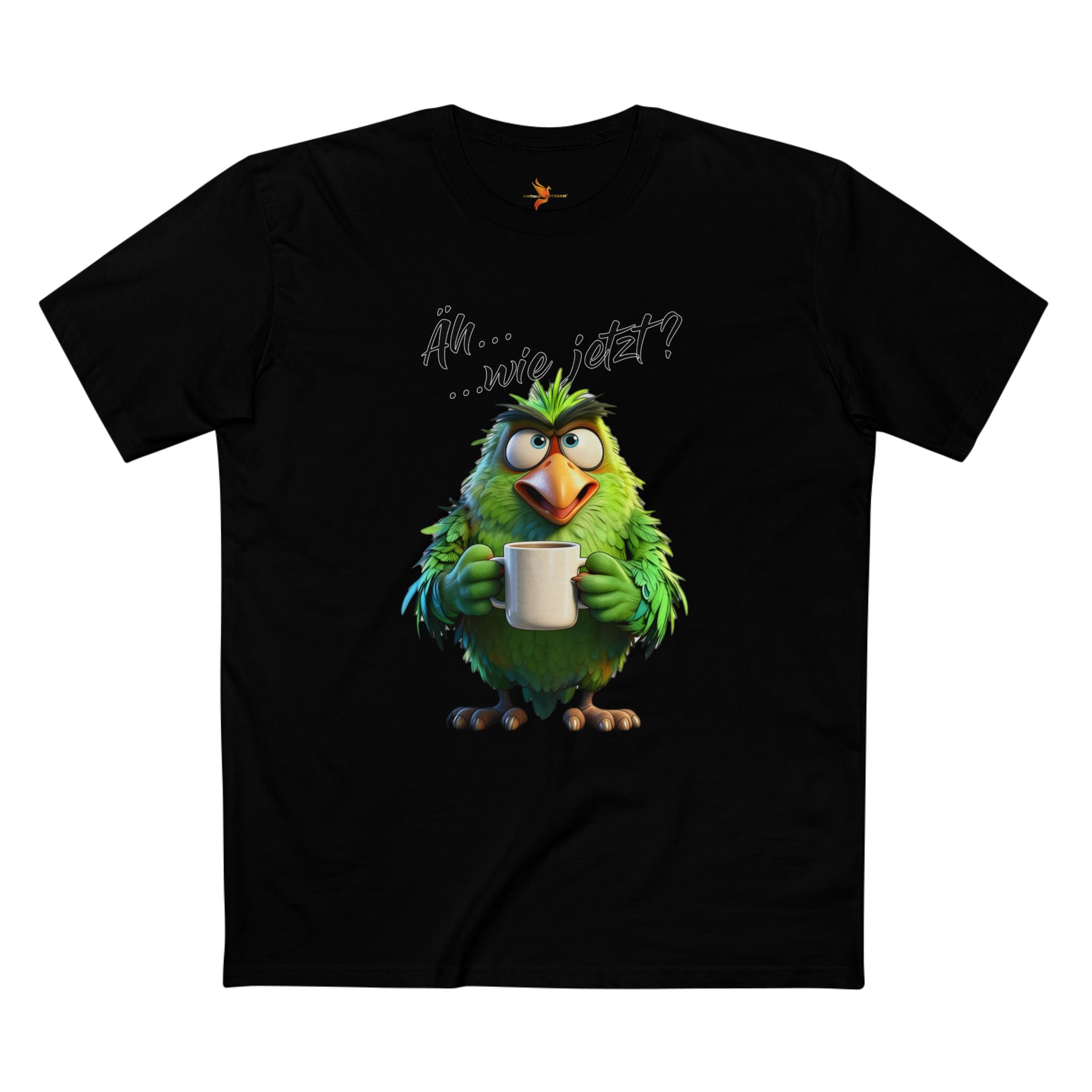Papagei „Äh...wie jetzt?“ T-Shirt | Humor | Phönix-Potsdam®