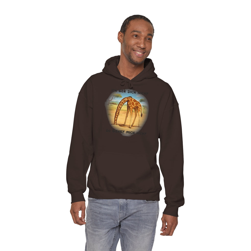 Giraffe Hoodie „Ich seh dich nicht“ | All-Over-Print | Phönix-Potsdam®