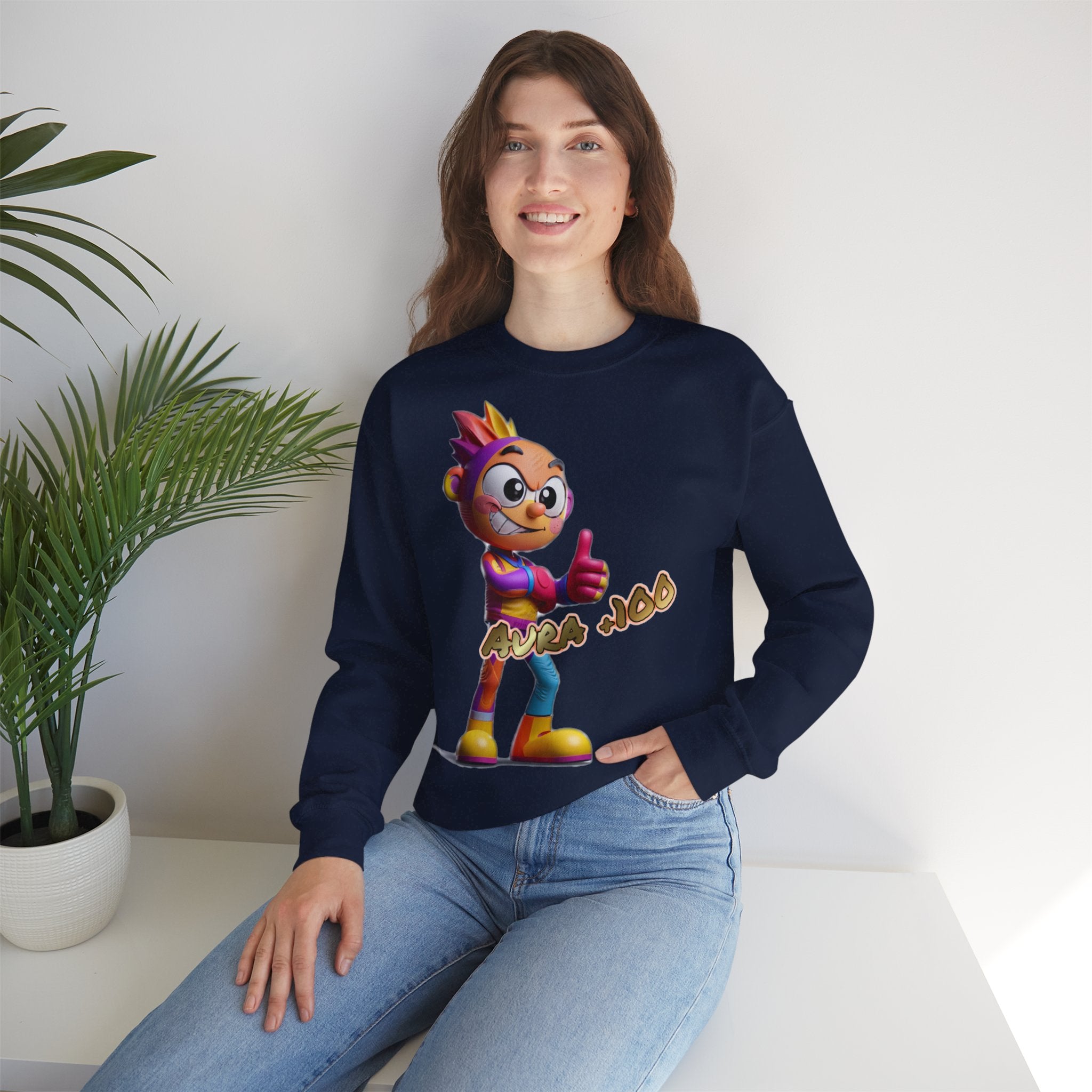 Sweatshirt „Aura +100“ | Humor | Phönix-Potsdam®