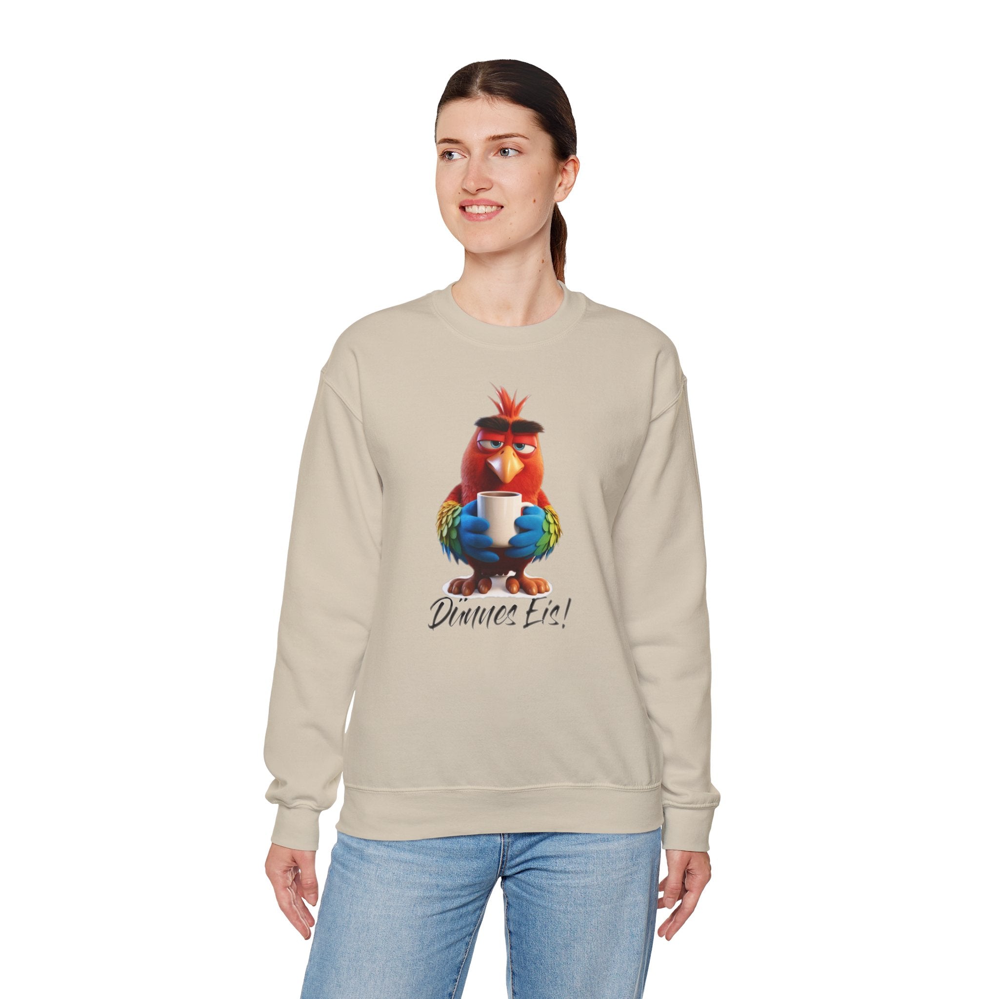 Papagei „Dünnes Eis!“ Sweatshirt | Humor | Phönix-Potsdam®