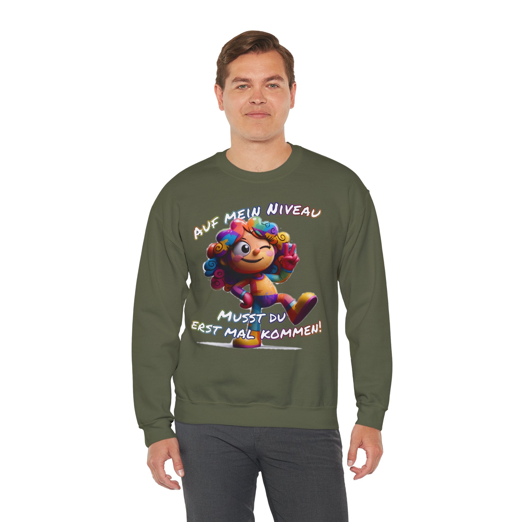 „Auf mein Niveau musst du erst mal kommen!“ Sweatshirt | Humor | Phönix-Potsdam®