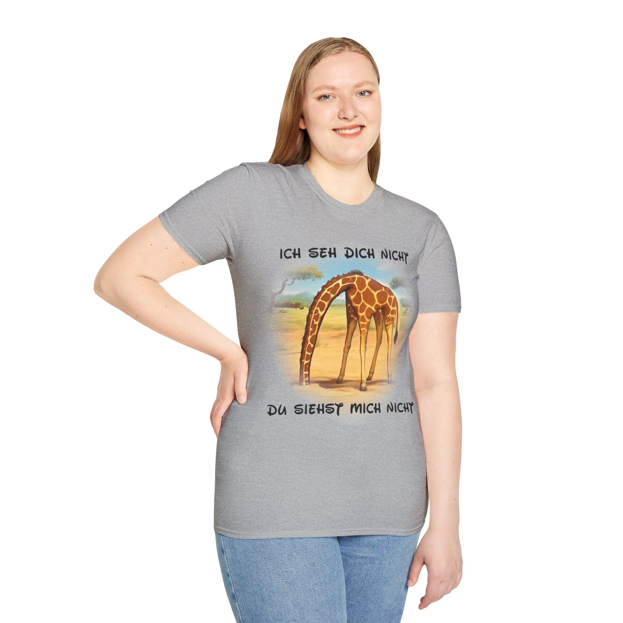 Giraffe „Ich seh dich nicht – Du siehst mich nicht“ T-Shirt | Phönix-Potsdam®