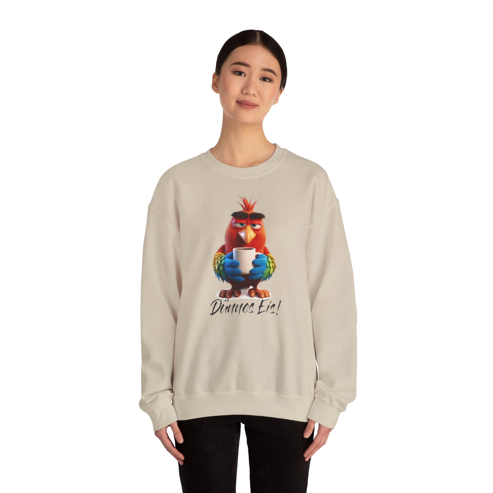 Papagei „Dünnes Eis!“ Sweatshirt | Humor | Phönix-Potsdam®