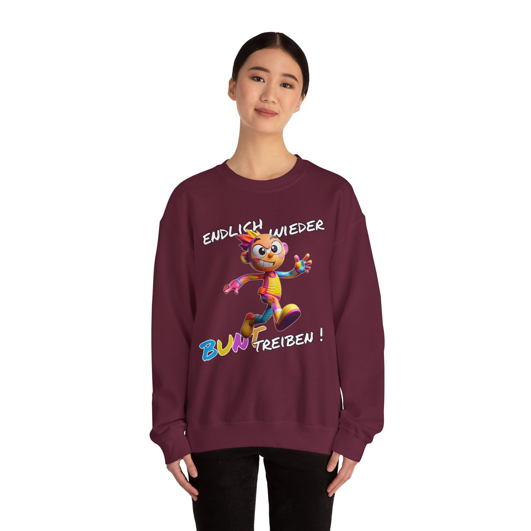 Sweatshirt „Endlich wieder BUNT treiben!“ | Humor | Phönix-Potsdam®