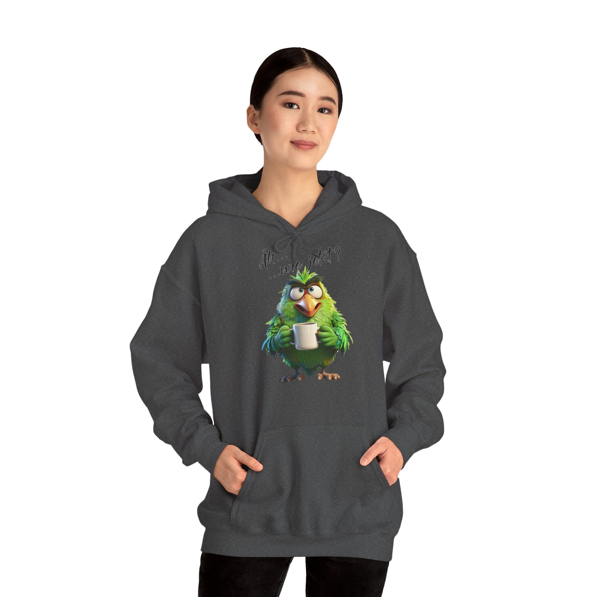 Papagei „Äh...wie jetzt?“ Hoodie | Humor | Phönix-Potsdam®