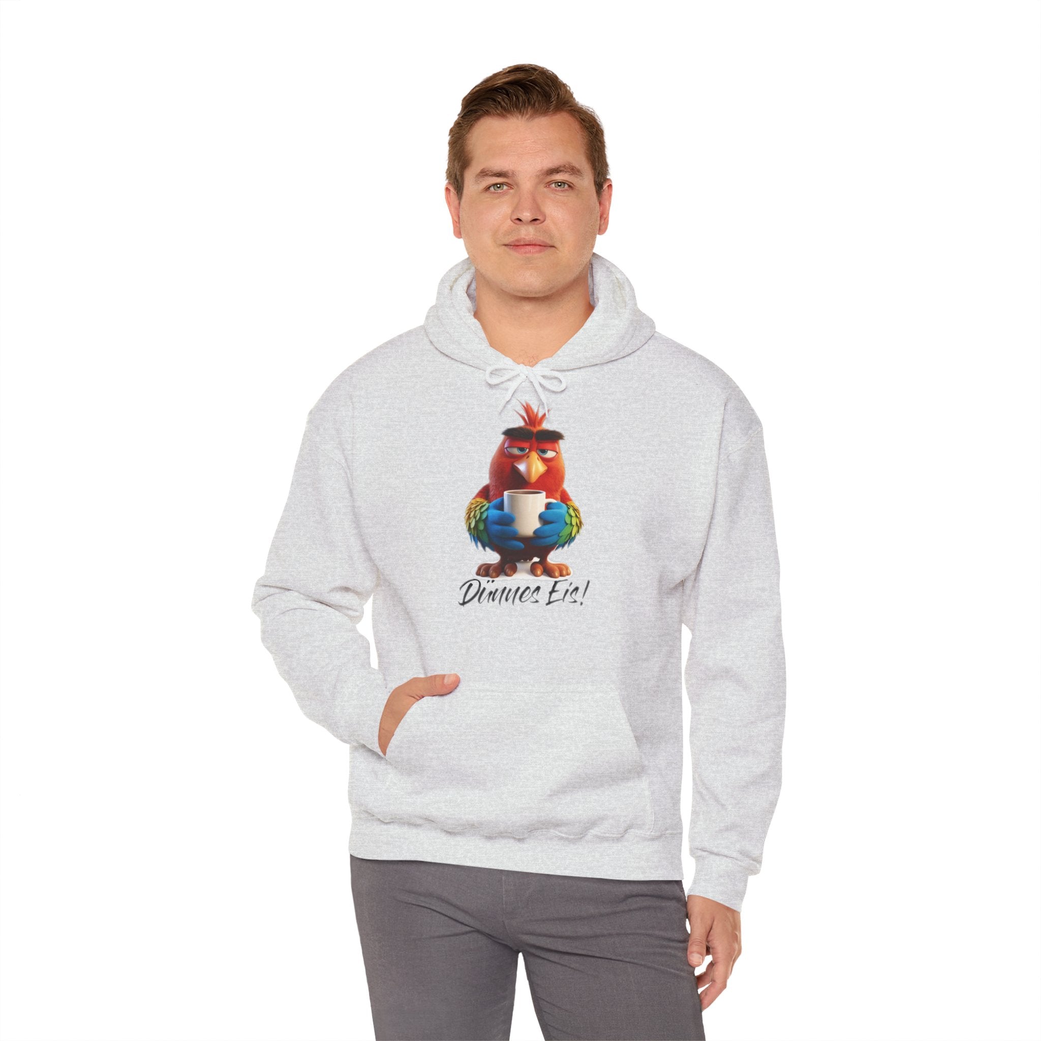 Papagei „Dünnes Eis!“ Hoodie | Humor | Phönix-Potsdam®