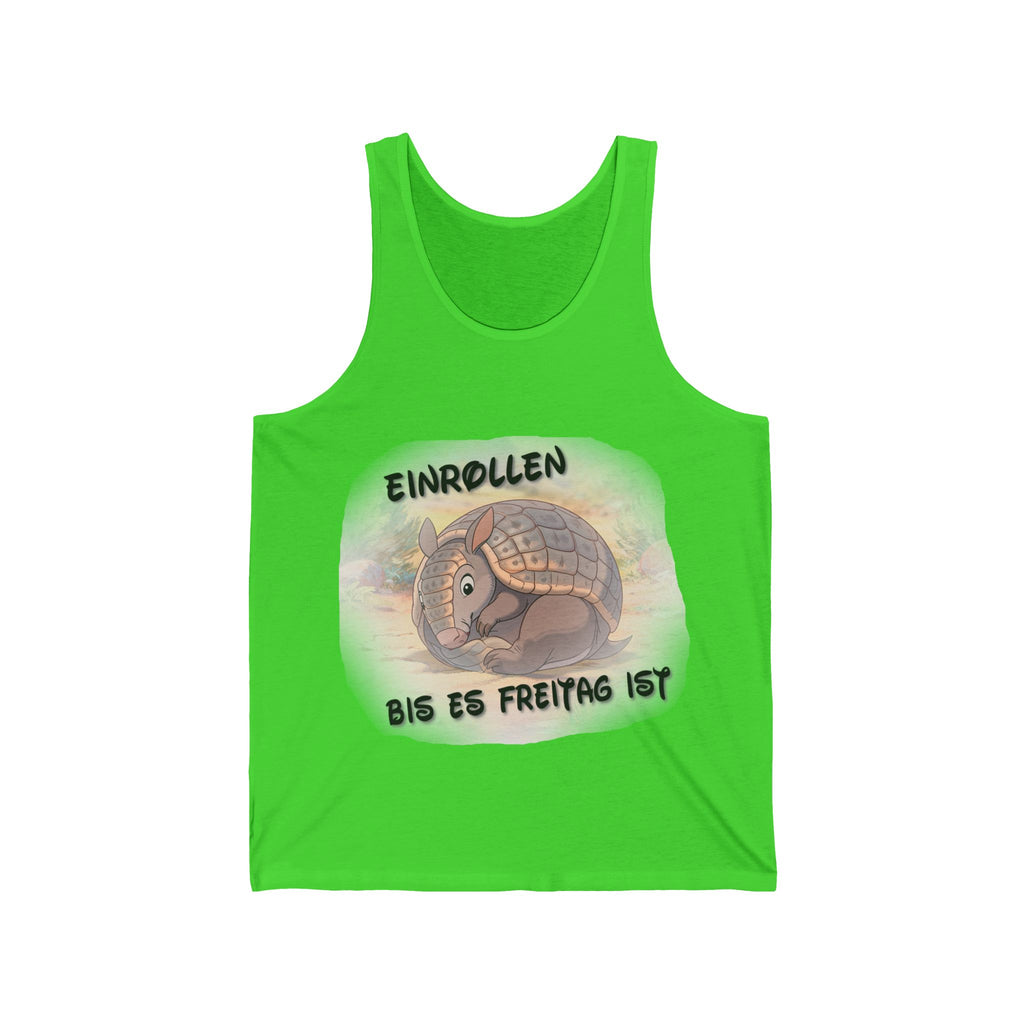 Gürteltier „Einrollen bis es Freitag ist“ Tank Top | Phönix-Potsdam®