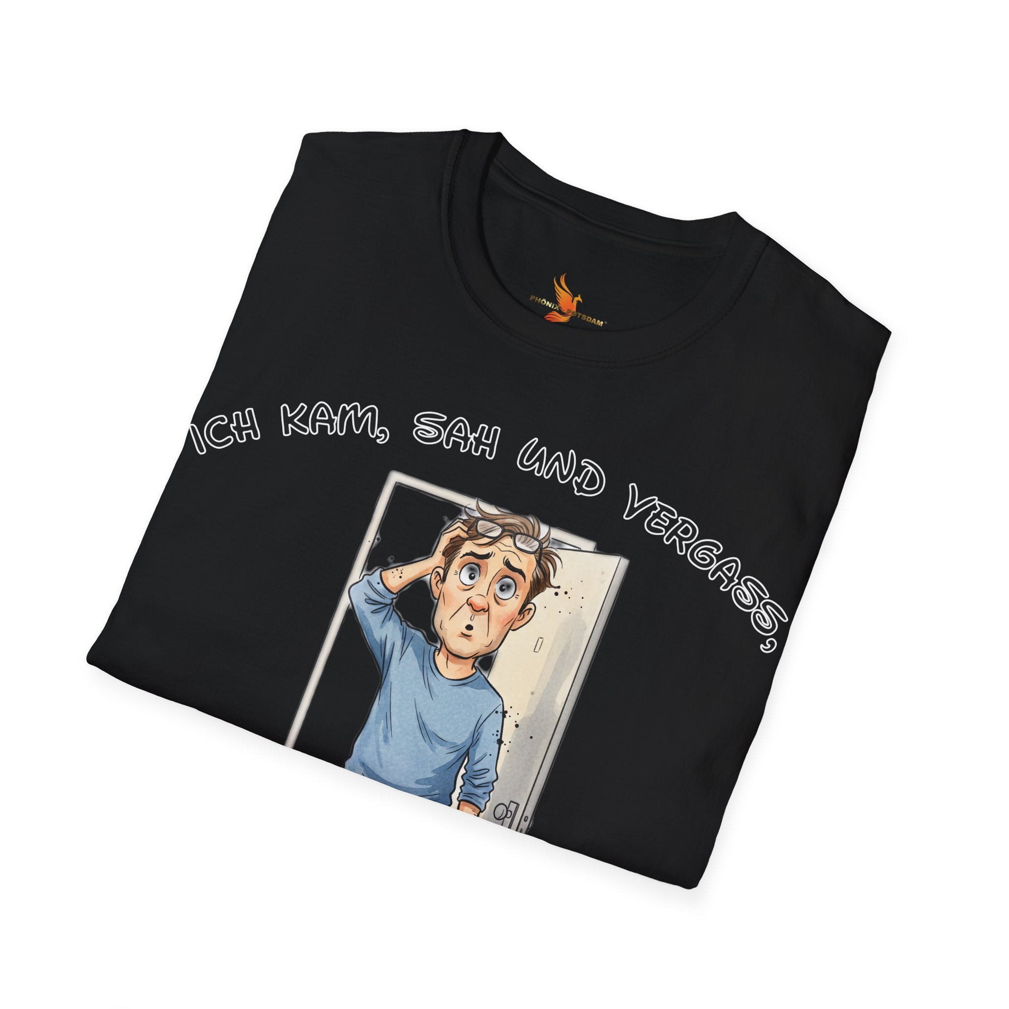 Ich kam, sah und vergaß T-Shirt | Karikatur | Phönix-Potsdam®