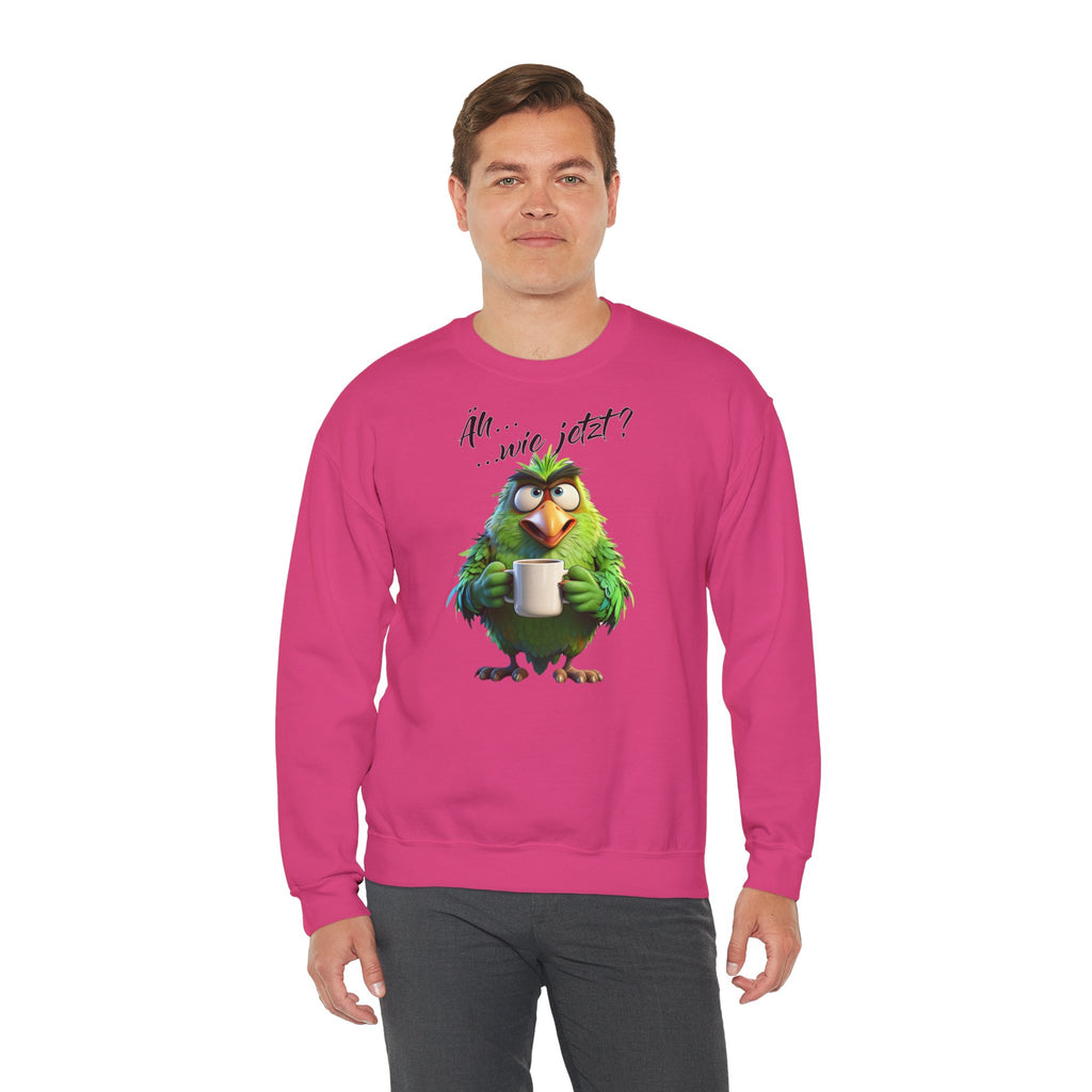 Papagei „Äh...wie jetzt?“ Sweatshirt | Humor | Phönix-Potsdam®