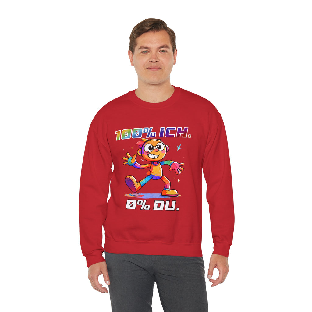 Sweatshirt „100 % ICH – 0 % DU“ | Humor | Phönix-Potsdam®