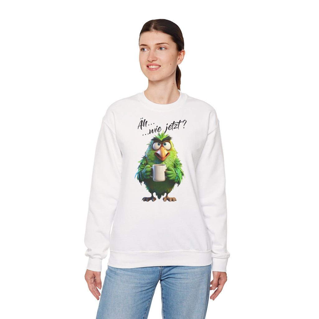 Papagei „Äh...wie jetzt?“ Sweatshirt | Humor | Phönix-Potsdam®
