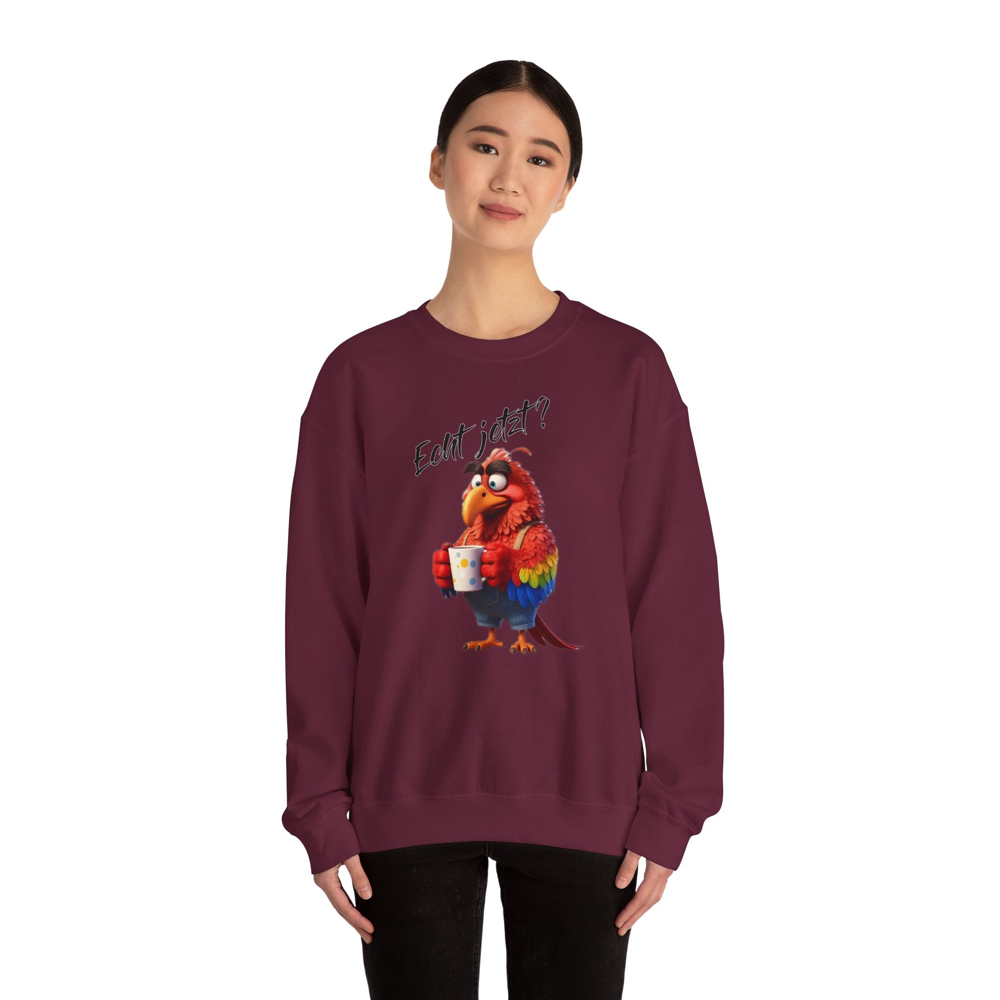 Papagei „Echt jetzt?“ Sweatshirt | Humor | Phönix-Potsdam®