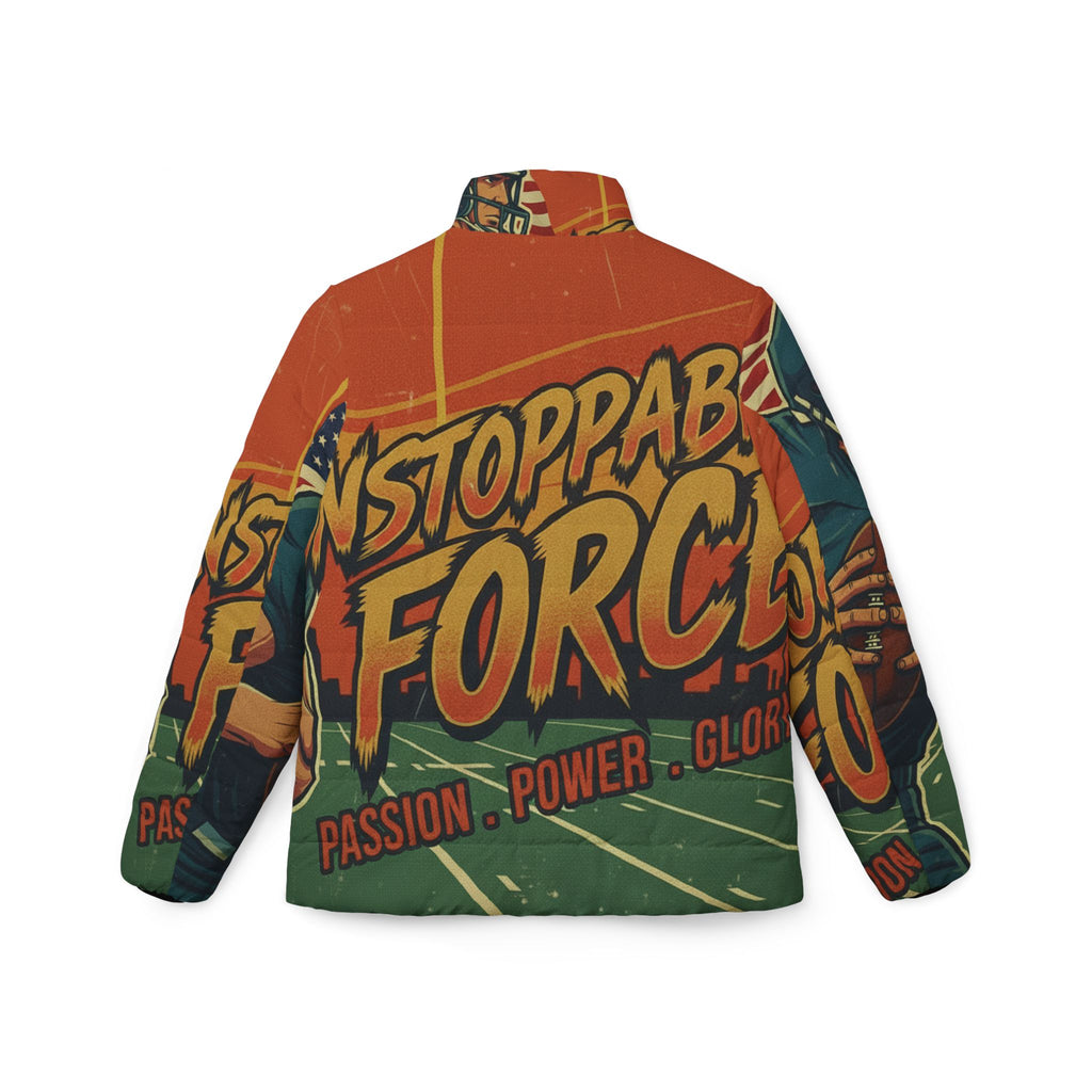 Frauen American Football Steppjacke – "Unstoppable Force" | All-Over-Print | Phönix-Potsdam®