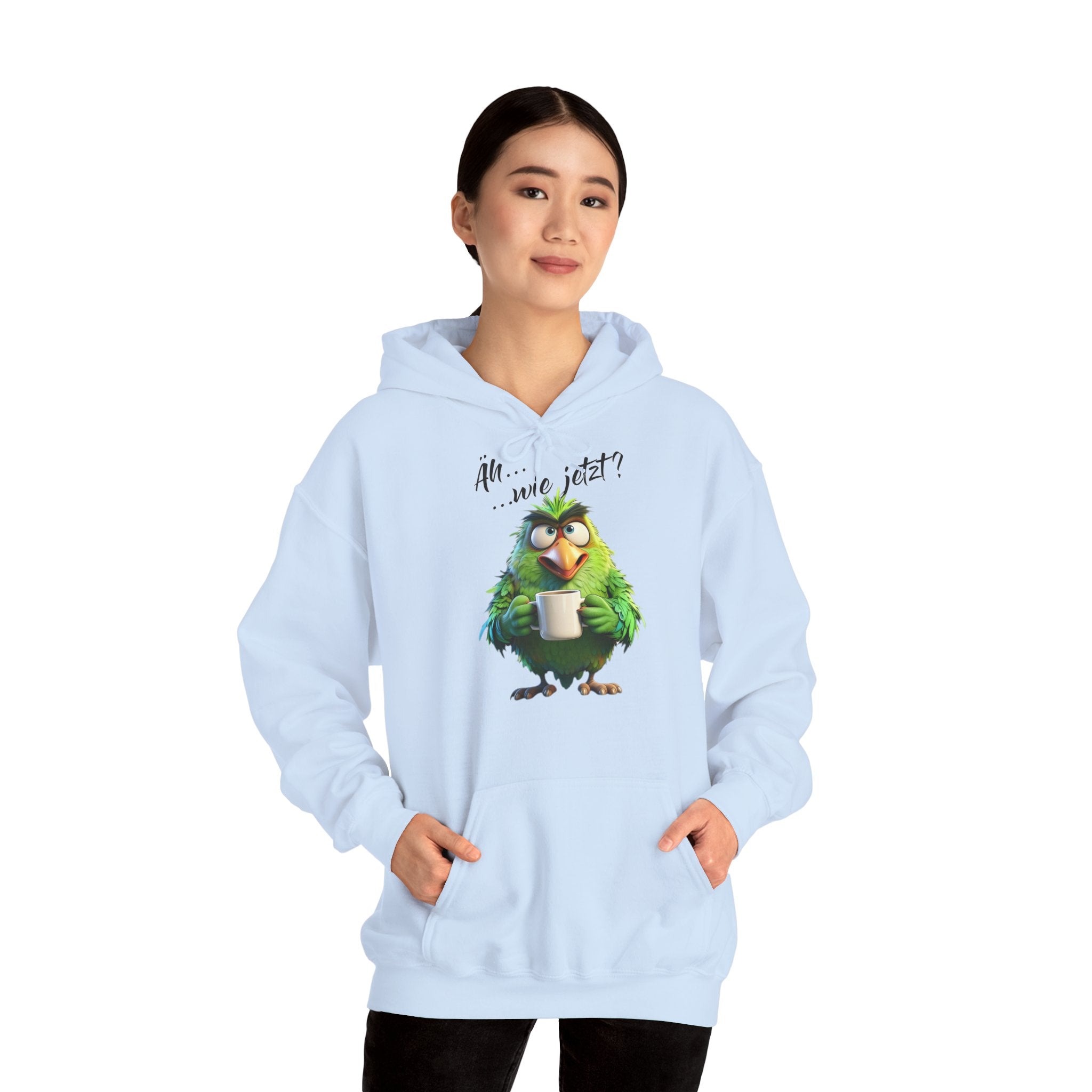 Papagei „Äh...wie jetzt?“ Hoodie | Humor | Phönix-Potsdam®