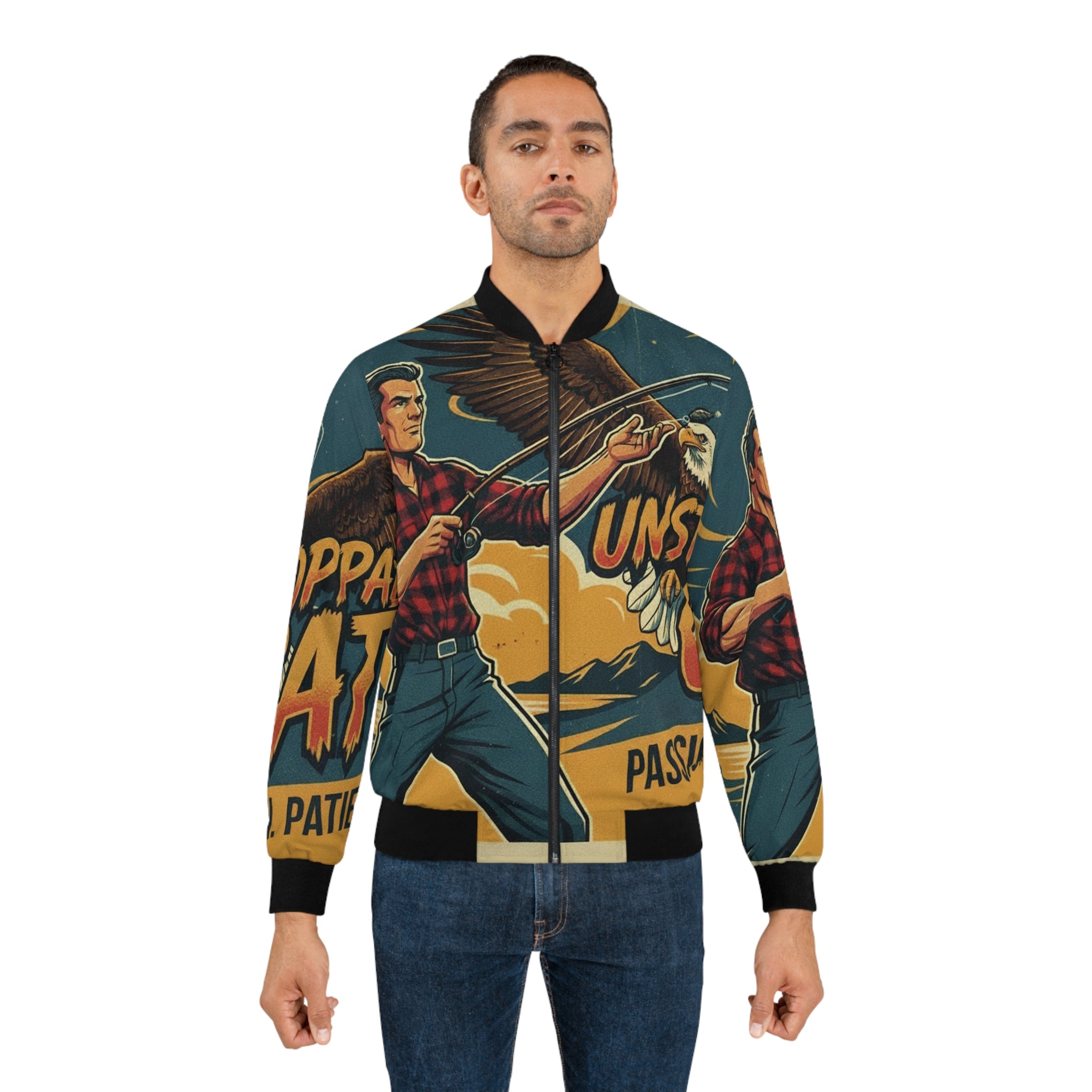 Männer Bomberjacke Angeln – Unstoppable Catch | Regular Fit