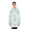 Long-Hoodie AOP „Blumen“ | Pastell Floral | Phönix-Potsdam®