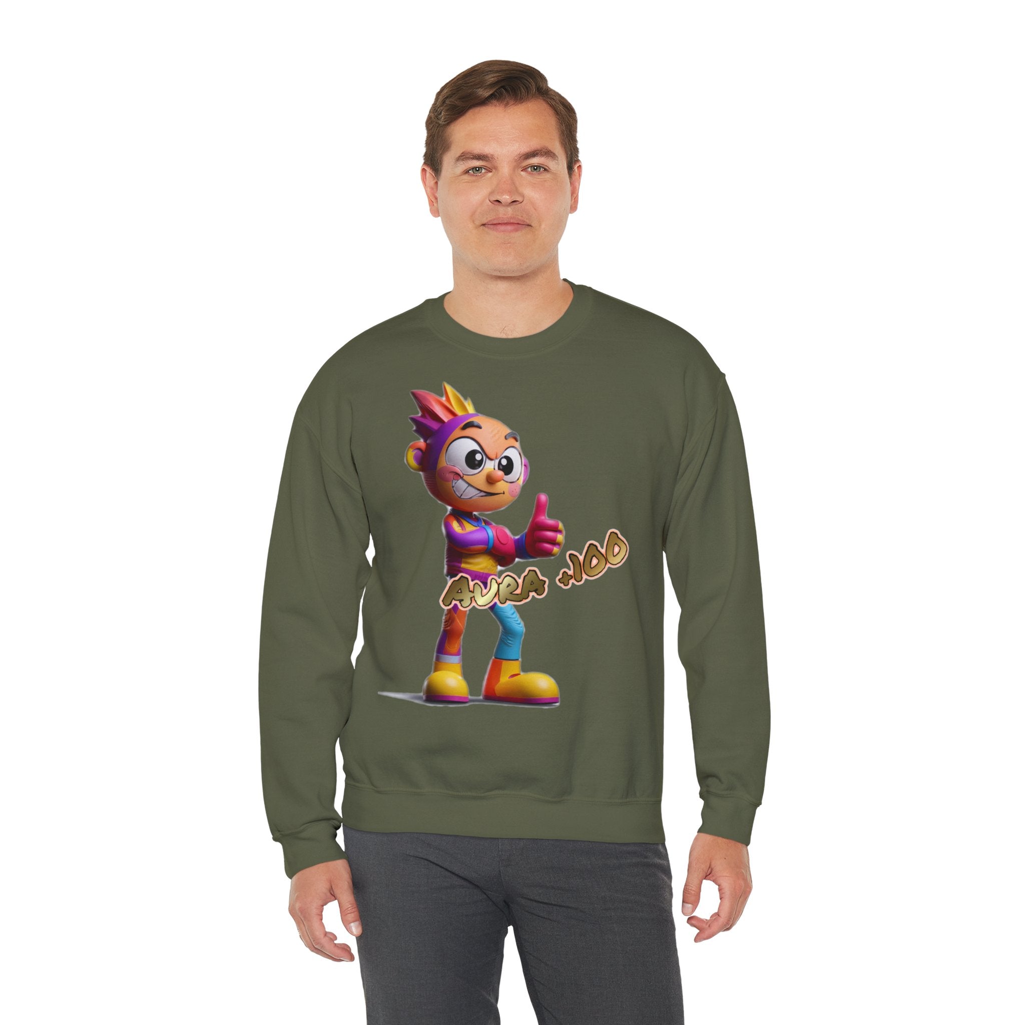 Sweatshirt „Aura +100“ | Humor | Phönix-Potsdam®
