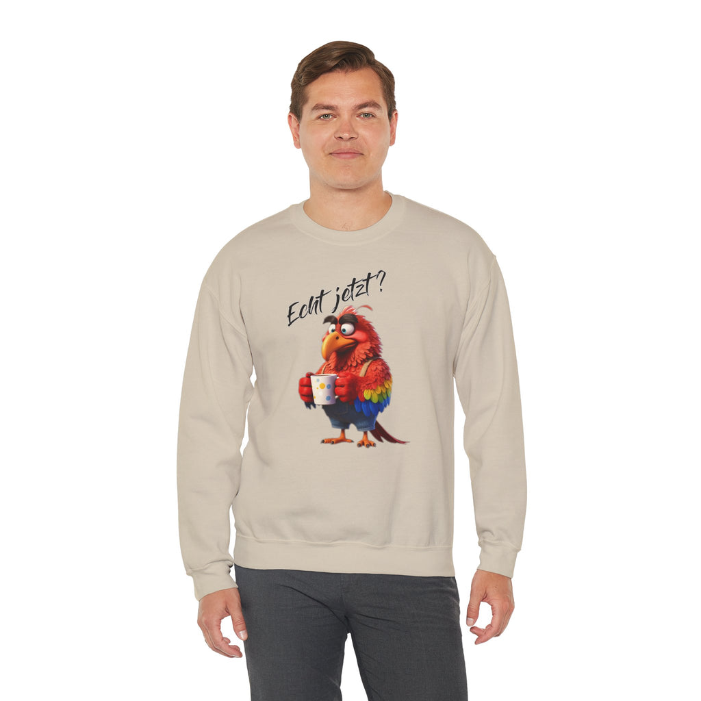 Papagei „Echt jetzt?“ Sweatshirt | Humor | Phönix-Potsdam®