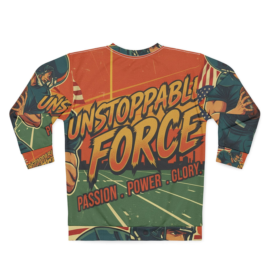 American Football Sweatshirt – "Unstoppable Force" | All-Over-Print | Phönix-Potsdam®