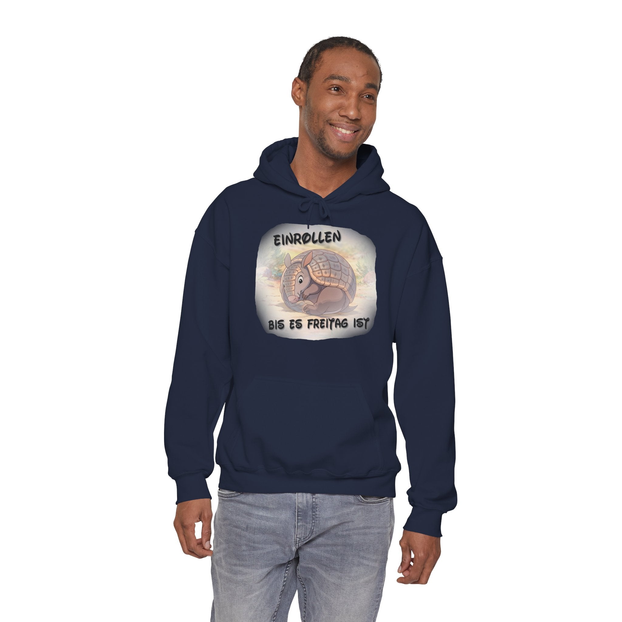 Gürteltier „Einrollen bis es Freitag ist“ Hoodie | Phönix-Potsdam®