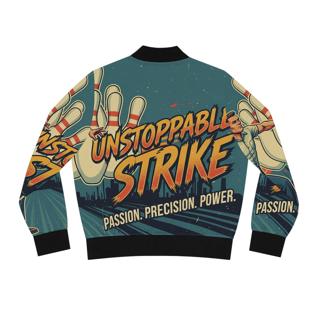 Frauen Bomberjacke Bowling – Unstoppable Strike | Figurbetont