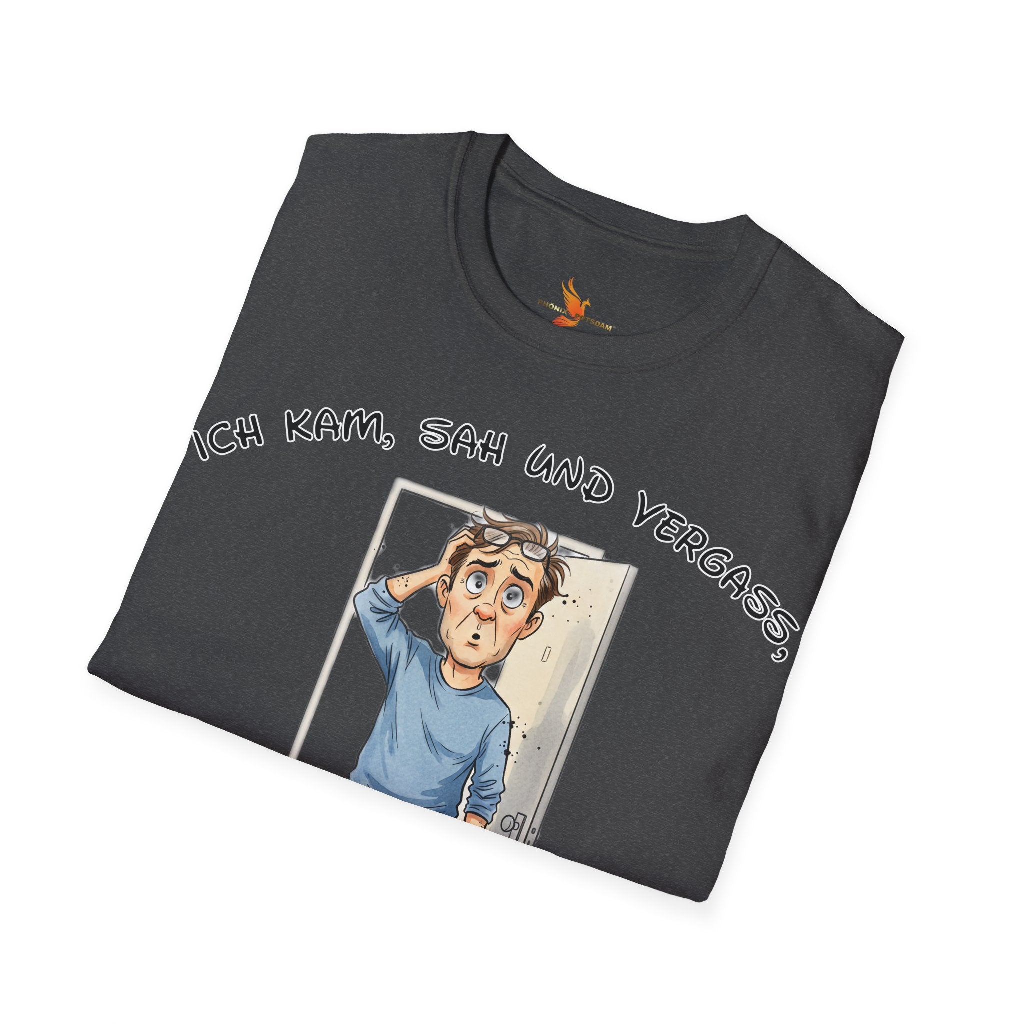 Ich kam, sah und vergaß T-Shirt | Karikatur | Phönix-Potsdam®