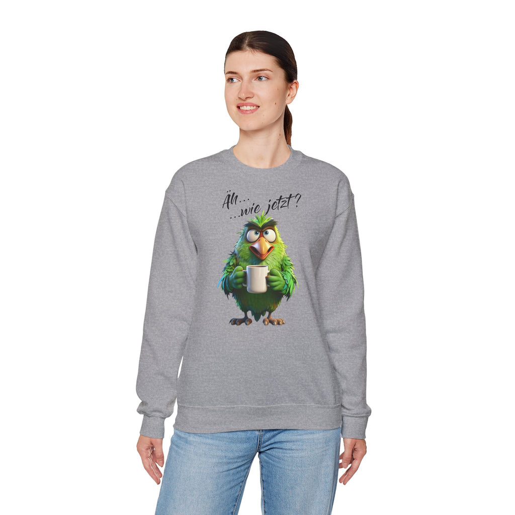 Papagei „Äh...wie jetzt?“ Sweatshirt | Humor | Phönix-Potsdam®