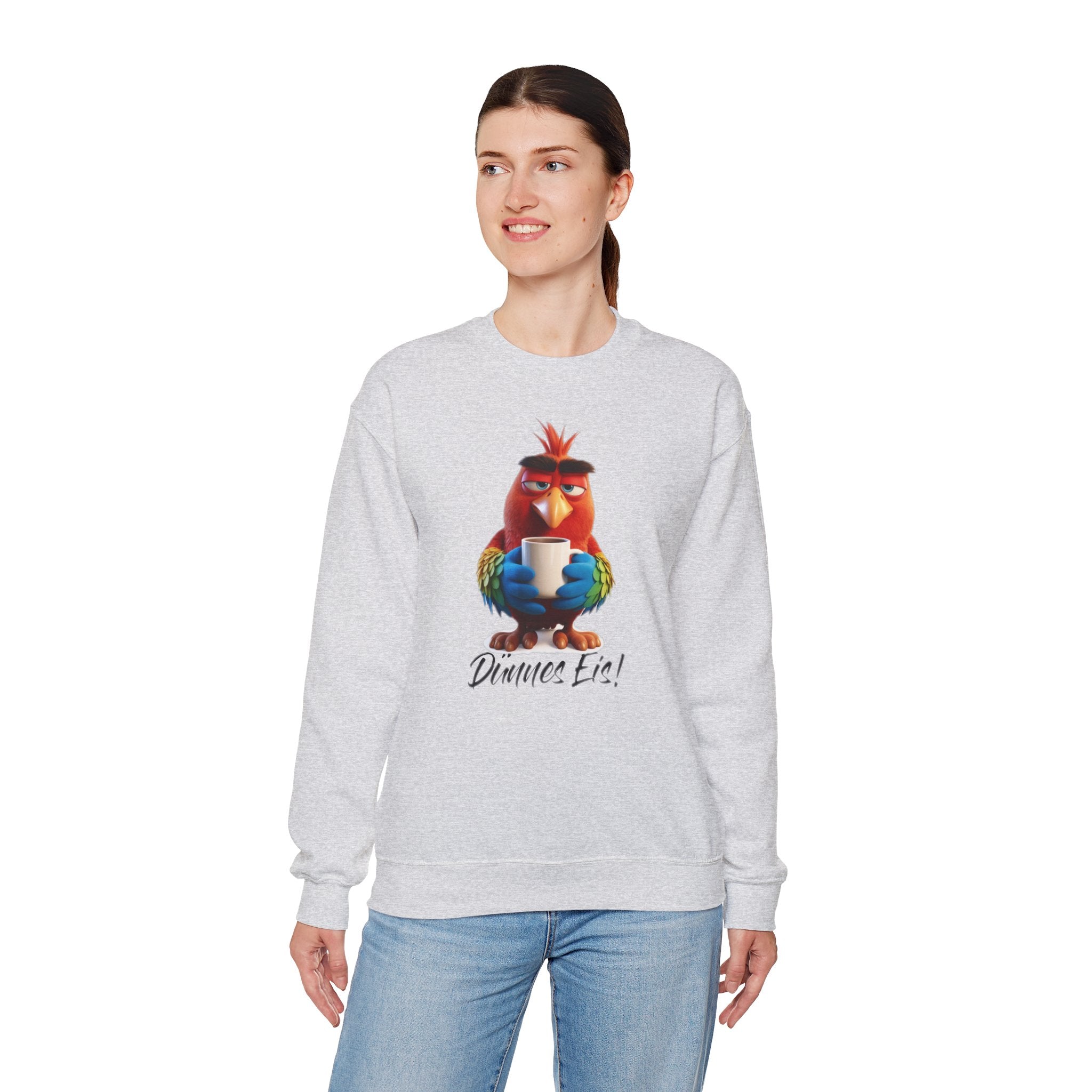 Papagei „Dünnes Eis!“ Sweatshirt | Humor | Phönix-Potsdam®