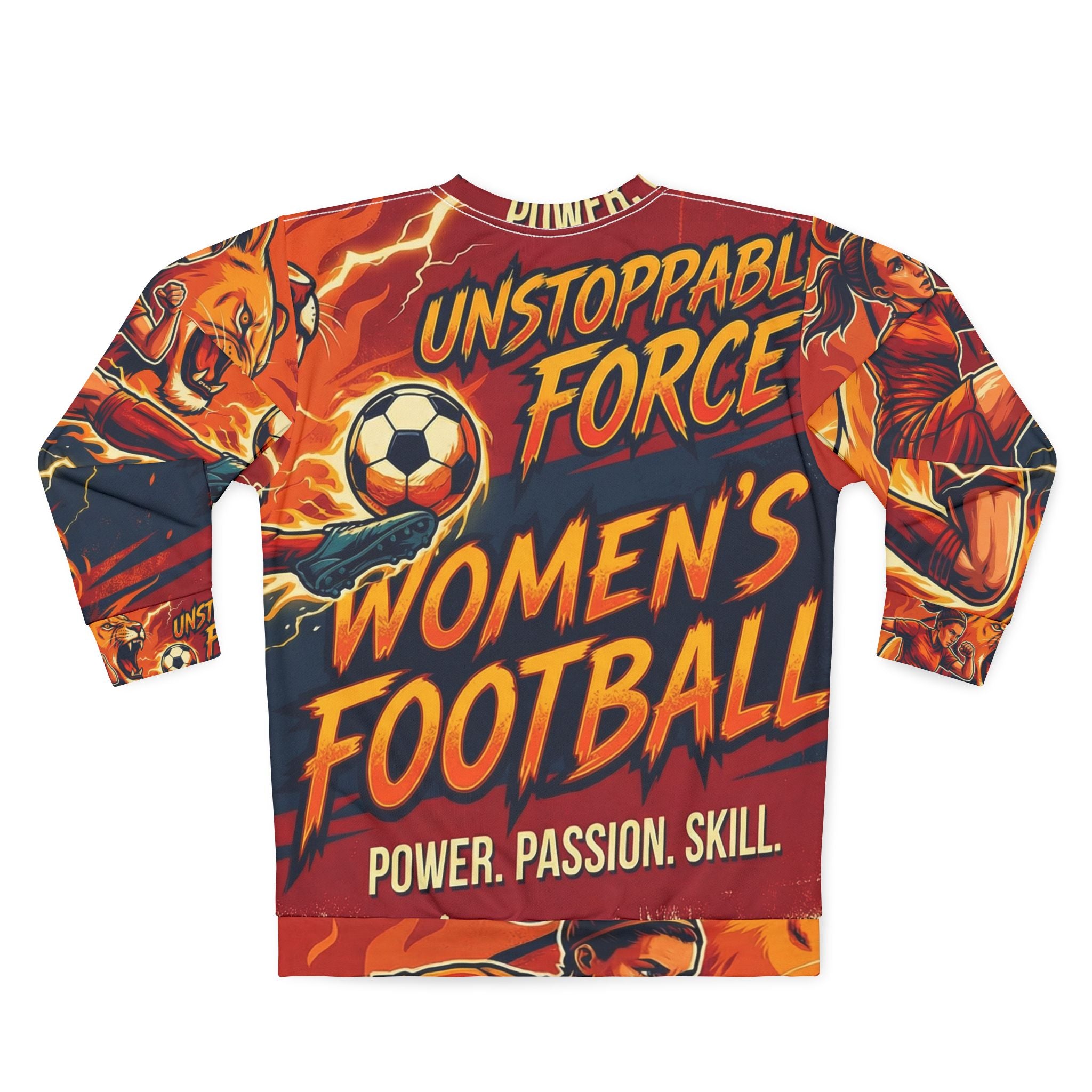 Fußball Sweatshirt – "Unstoppable Force" | All-Over-Print | Phönix-Potsdam®